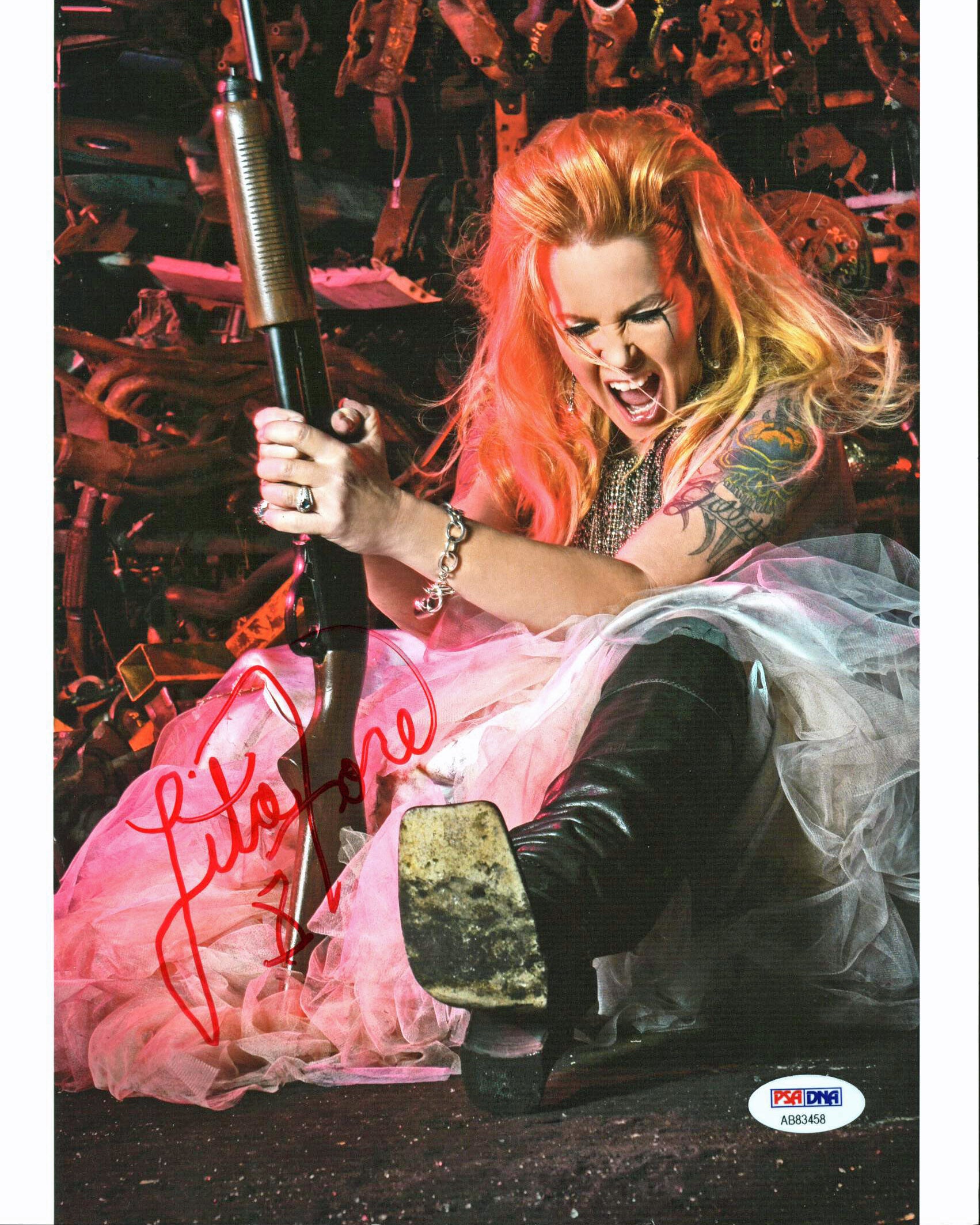 Lita Ford The Runaways Authentic Signed 8.5x11 Photo PSA/DNA #AB83458
