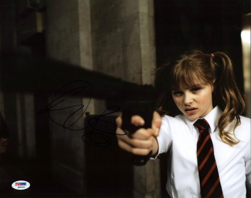 Chloe Grace Moretz Kick-Ass Signed Authentic 11X14 Photo PSA/DNA #Q85641
