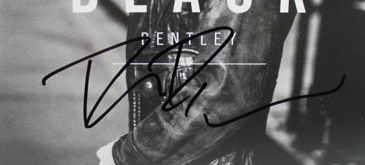 Dierks Bentley Signed Black Album Cover W/ Vinyl Autographed BAS #B62861