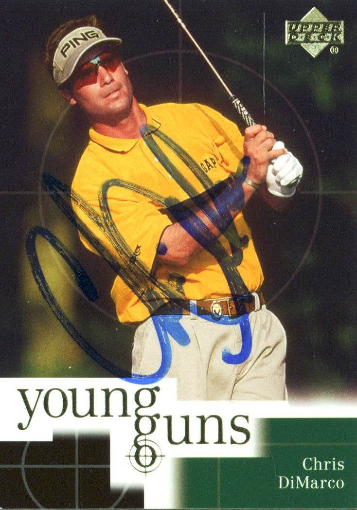 Chris DiMarco Authentic Signed Card 2001 Upper Deck Golf Young Guns #73 w/ COA