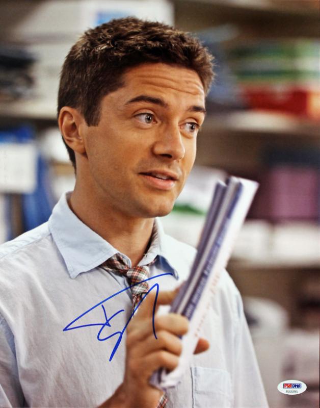 Topher Grace Take Me Home Tonight Signed Authentic 11X14 Photo PSA/DNA #T22251