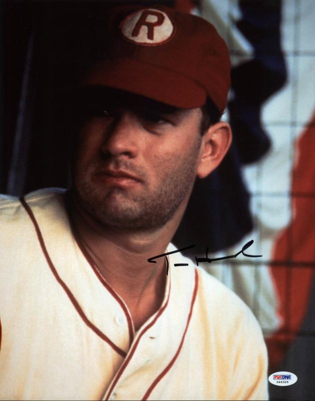 Tom Hanks A League Of Their Own Signed Authentic 11X14 Photo PSA/DNA #X44325