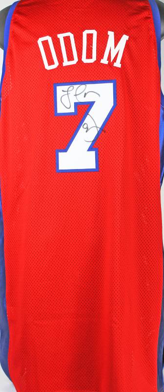 Clippers Lamar Odom Signed Game Used 2001-2002 Jersey W/ COA From LAC Foundation