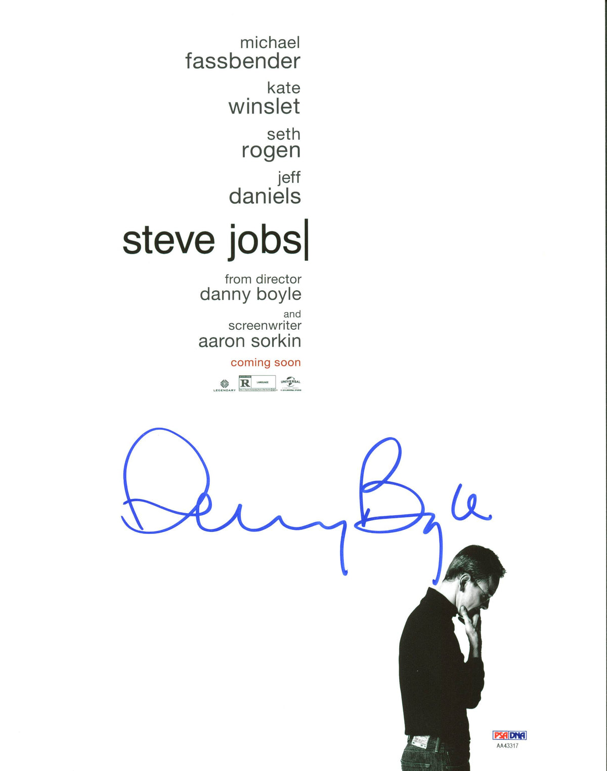 Danny Boyle Steve Jobs Authentic Signed 11X14 Photo Autographed PSA/DNA #AA43317