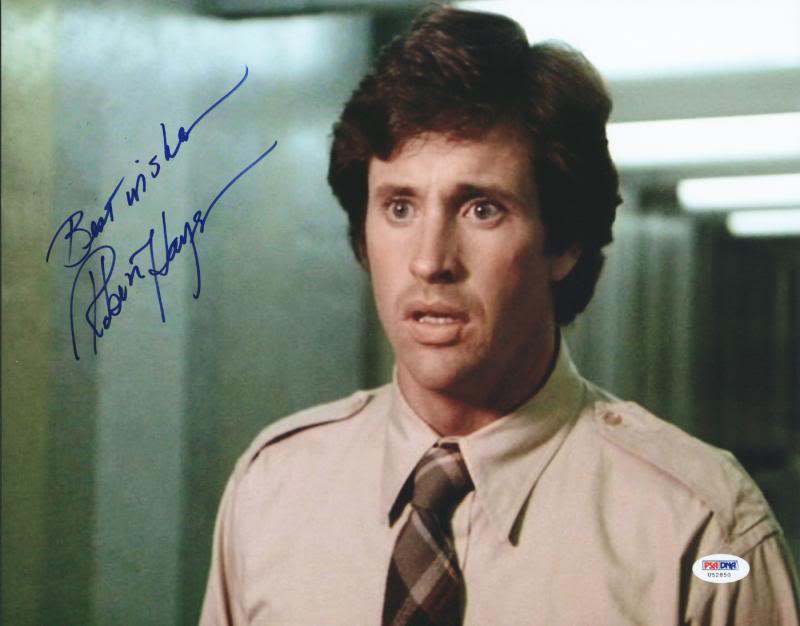 Robert Hays Airplane Signed Authentic 11X14 Photo Autographed PSA/DNA #U52850
