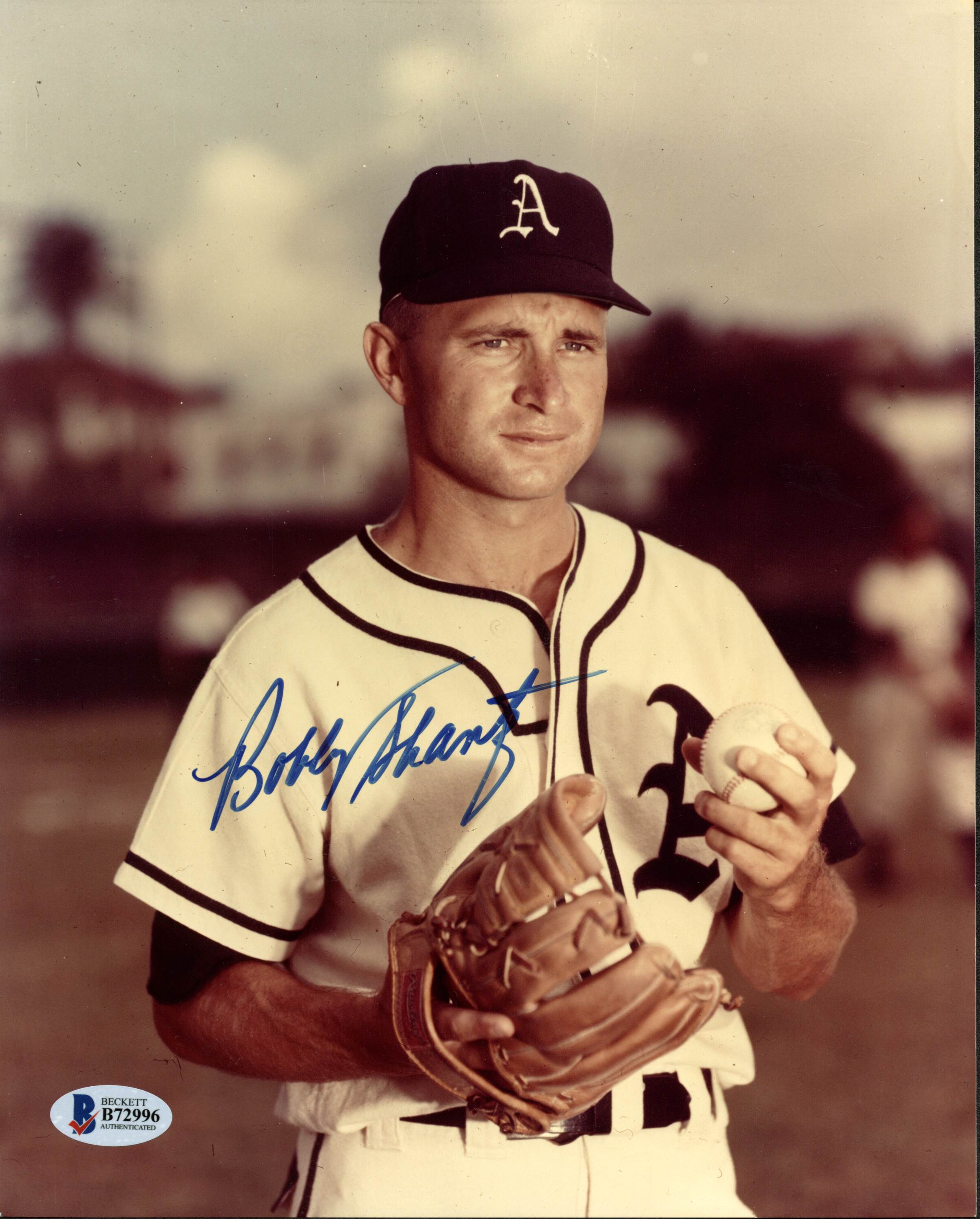 Bobby Shantz signed mini offers gold glove!