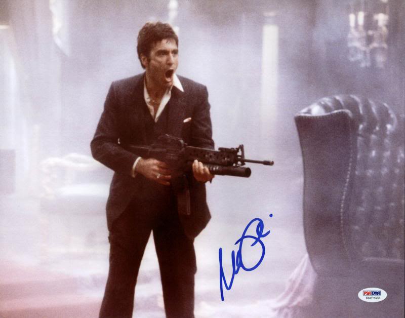 Al Pacino Scarface Signed 11X14 Photo Graded Perfect 10! PSA/DNA ITP #5A00423