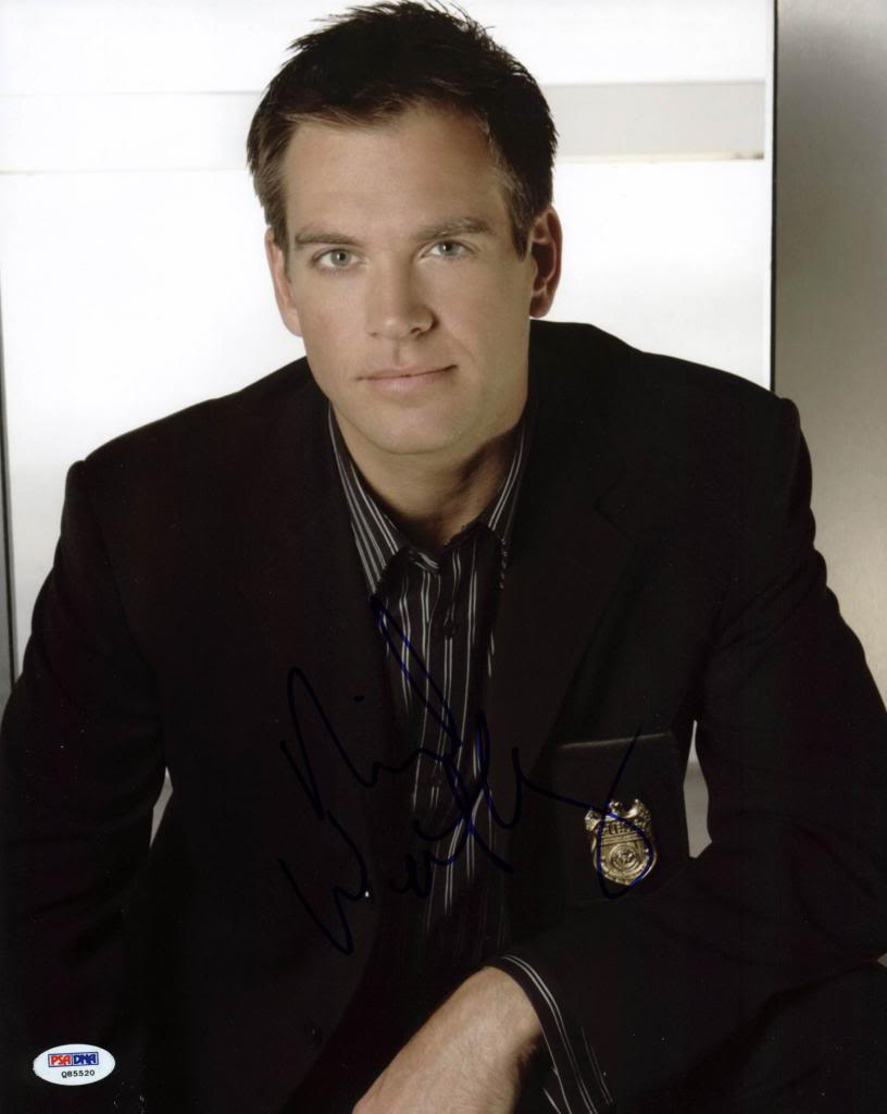 Michael Weatherly NCIS Signed Authentic 11X14 Photo PSA/DNA #Q85520