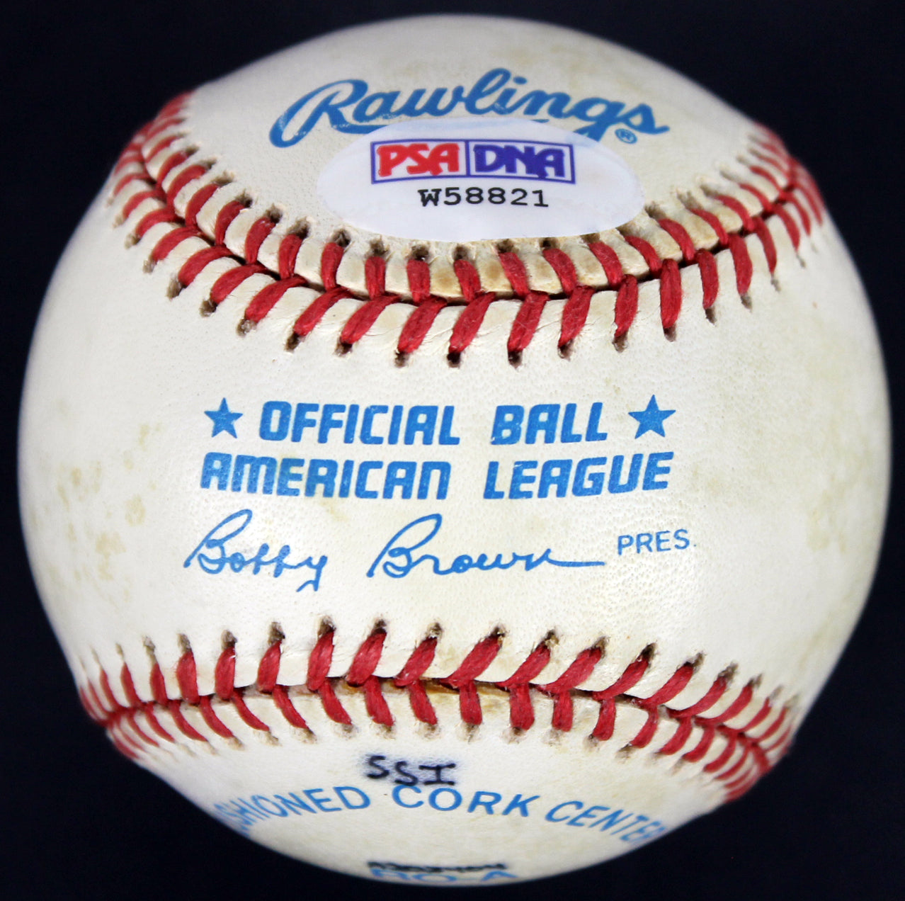 Athletics Jim "Catfish" Hunter "HOF 87" Signed OAL Baseball PSA/DNA #W58821