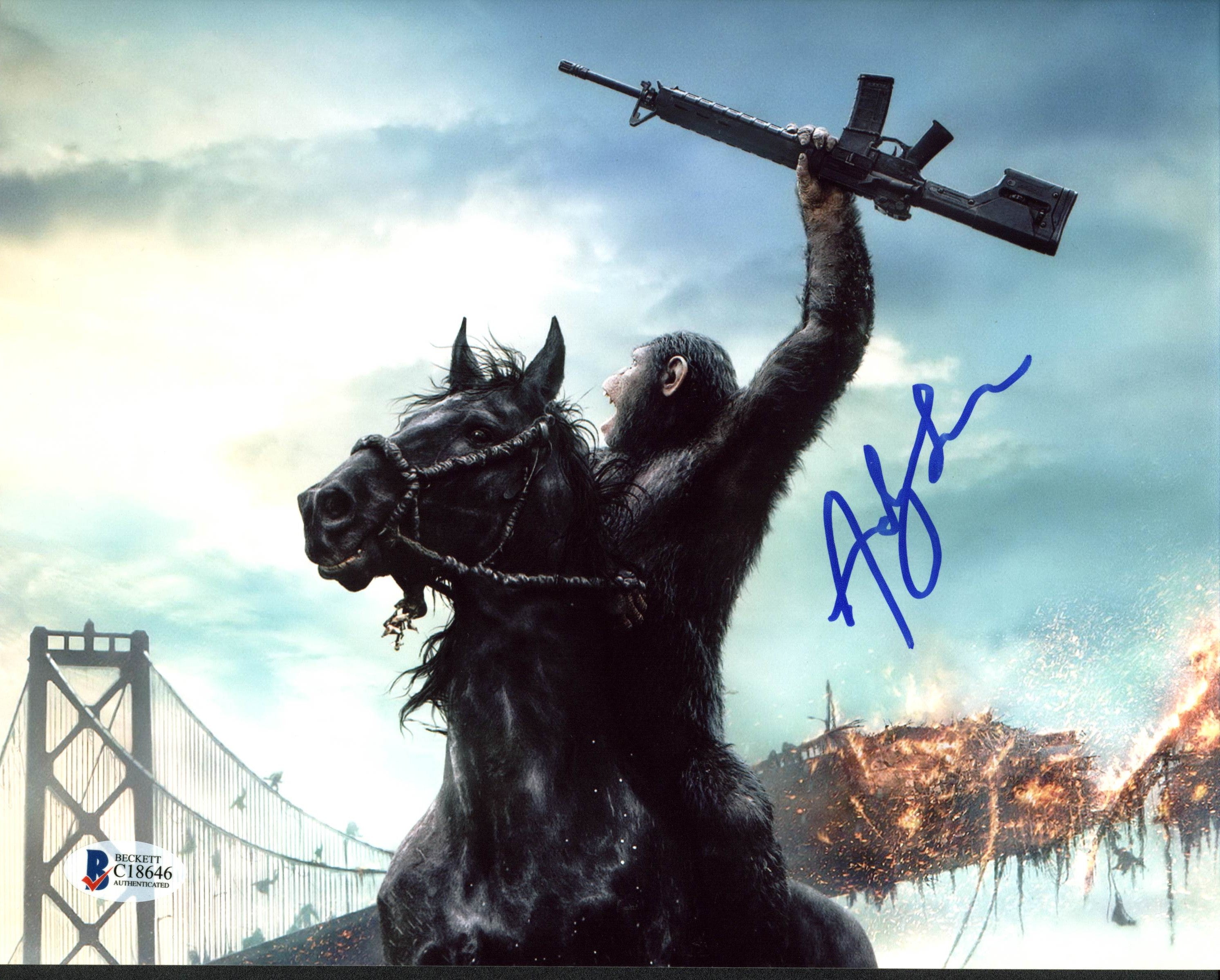 Andy Serkis Planet of the Apes Authentic Signed 8X10 Photo BAS #C18646