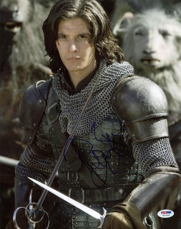 Ben Barnes Chronicles Of Narnia Signed Authentic 11X14 Photo PSA/DNA #W11833