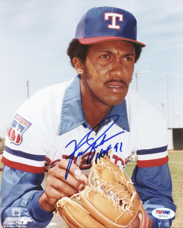 Cubs Fergie Jenkins 'HOF 91' Signed Authentic 8X10 Photo PSA/DNA #U67510