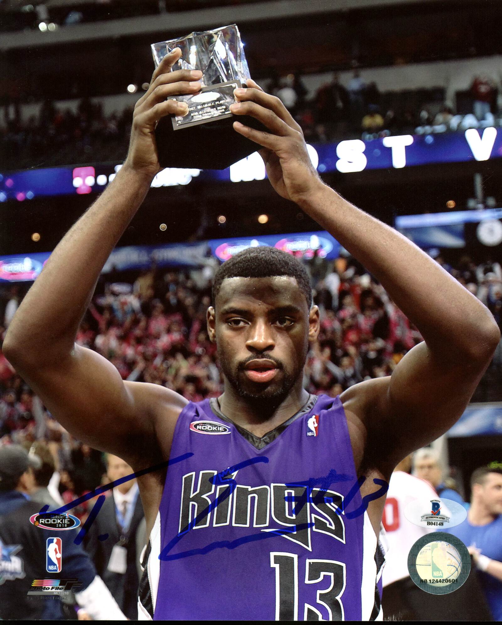 Kings Tyreke Evans Authentic Signed 8X10 Photo Autographed BAS #B04148