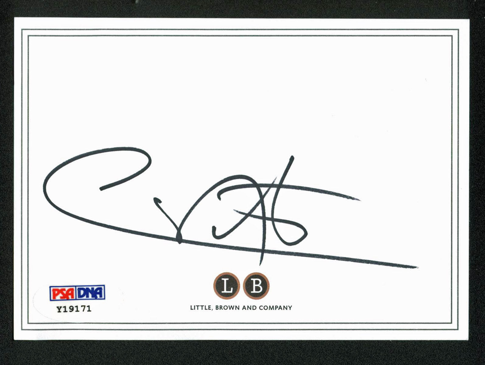 Carlos Santana Authentic Signed 3.5x5 signature cut PSA/DNA #Y19171