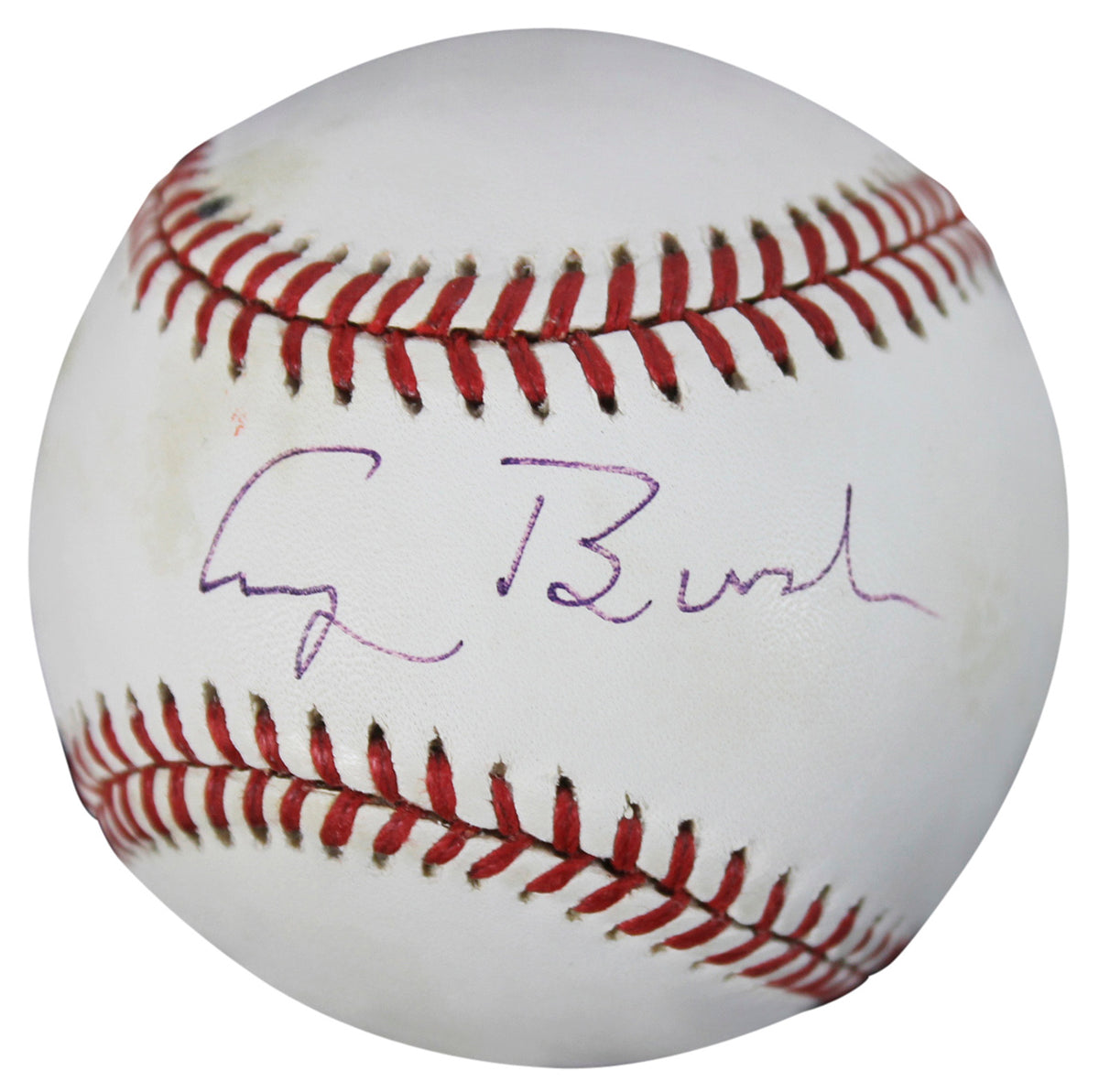 George H.W. Bush Authentic Signed OAL Gene Budig Baseball PSA/DNA #AD00683