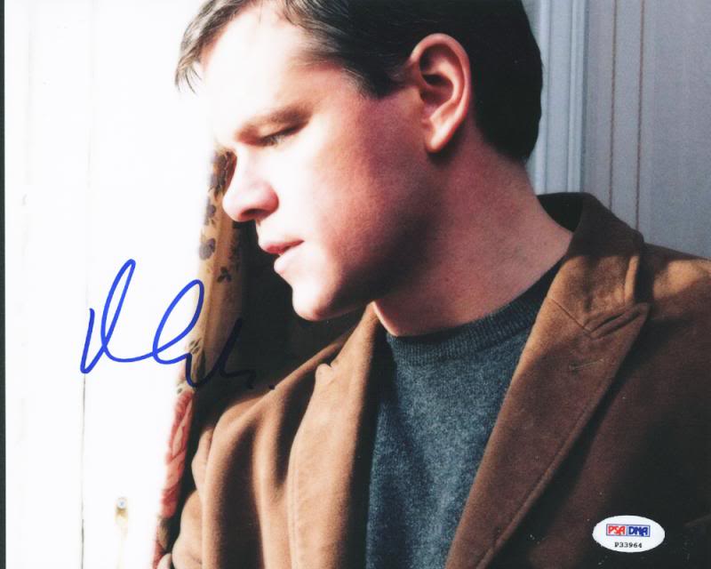 Matt Damon Signed Authentic 8X10 Photo Autographed PSA/DNA #P33964