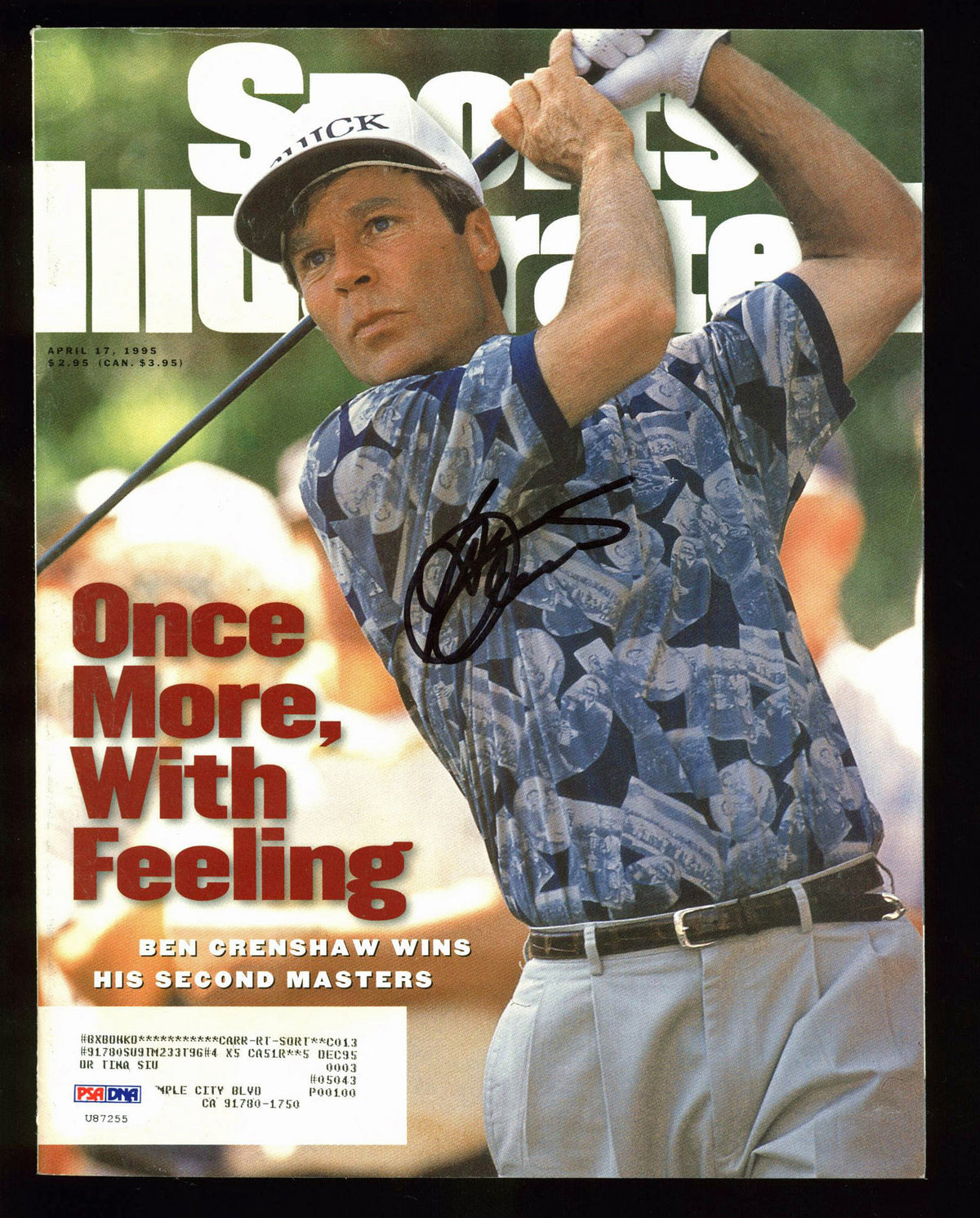 Ben Crenshaw Sports Illustrated 1995 Signed Magazine Autographed PSA/DNA #U87255