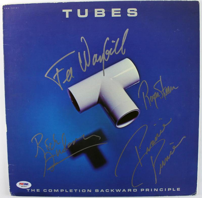 Tubes (4) Steen Anderson Prince & Waybill Signed Album Cover W/ Vinyl PSA S80843