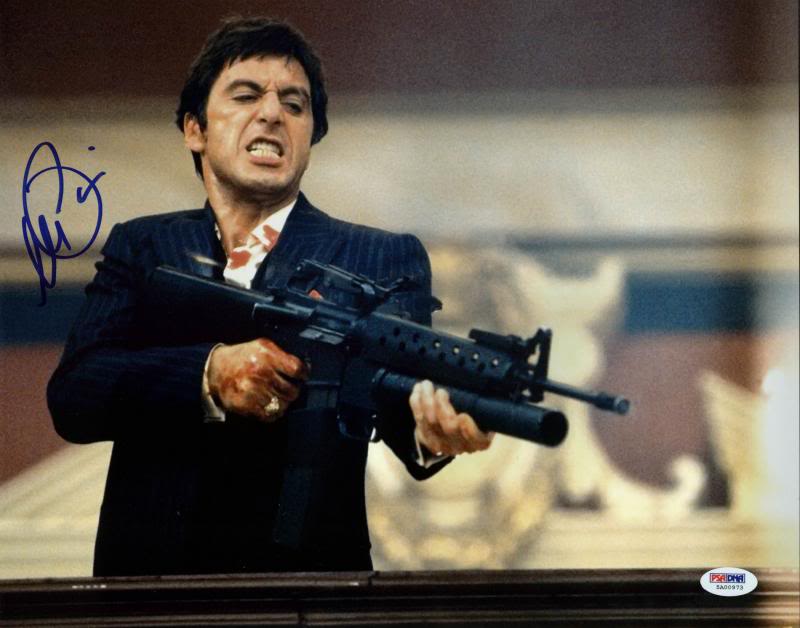 Al Pacino Scarface Signed 11X14 Photo Graded Perfect 10! PSA/DNA ITP #5A00973