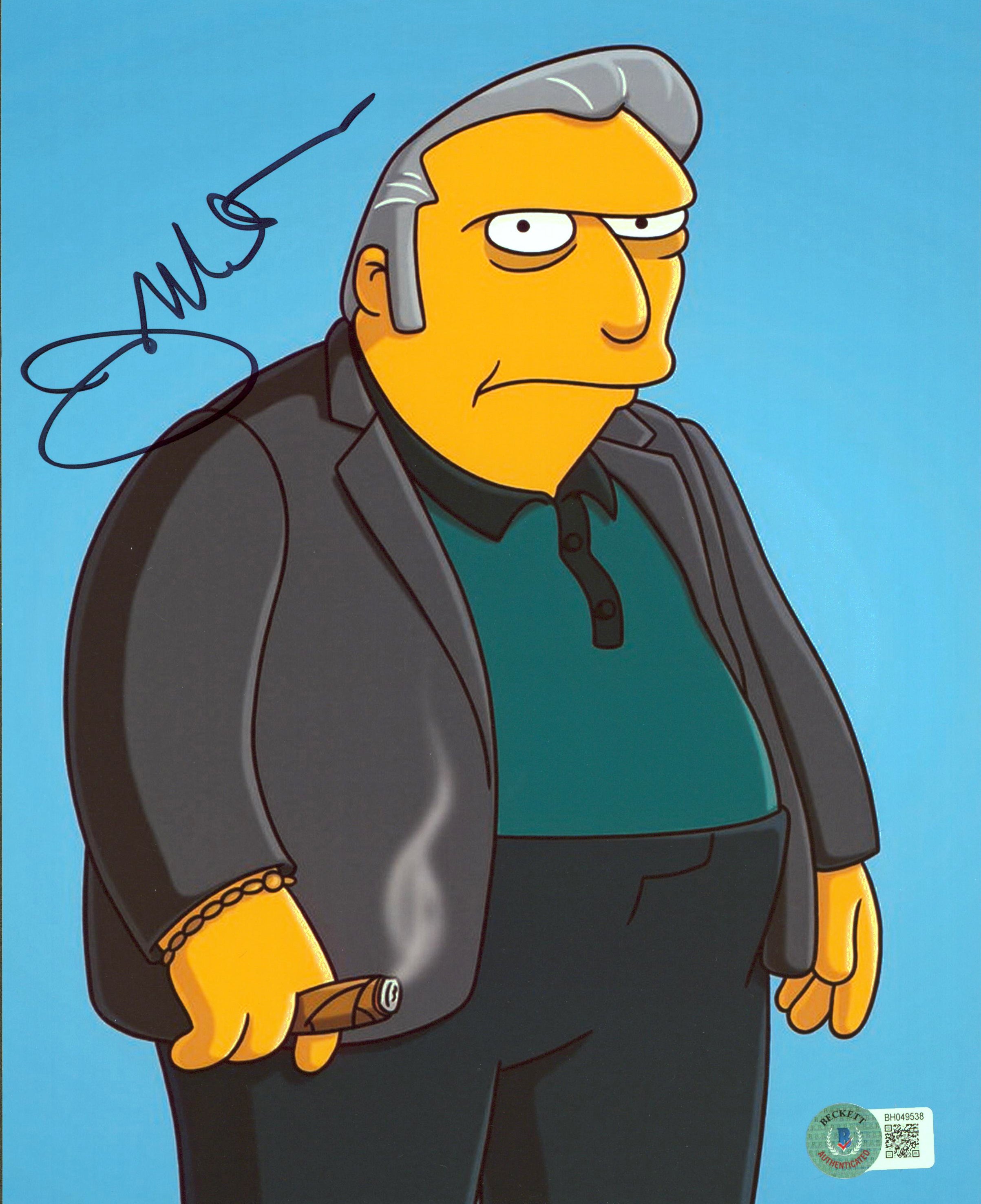 Joe Mantegna The Simpsons Authentic Signed 8x10 Vertical Photo Autographed BAS 2