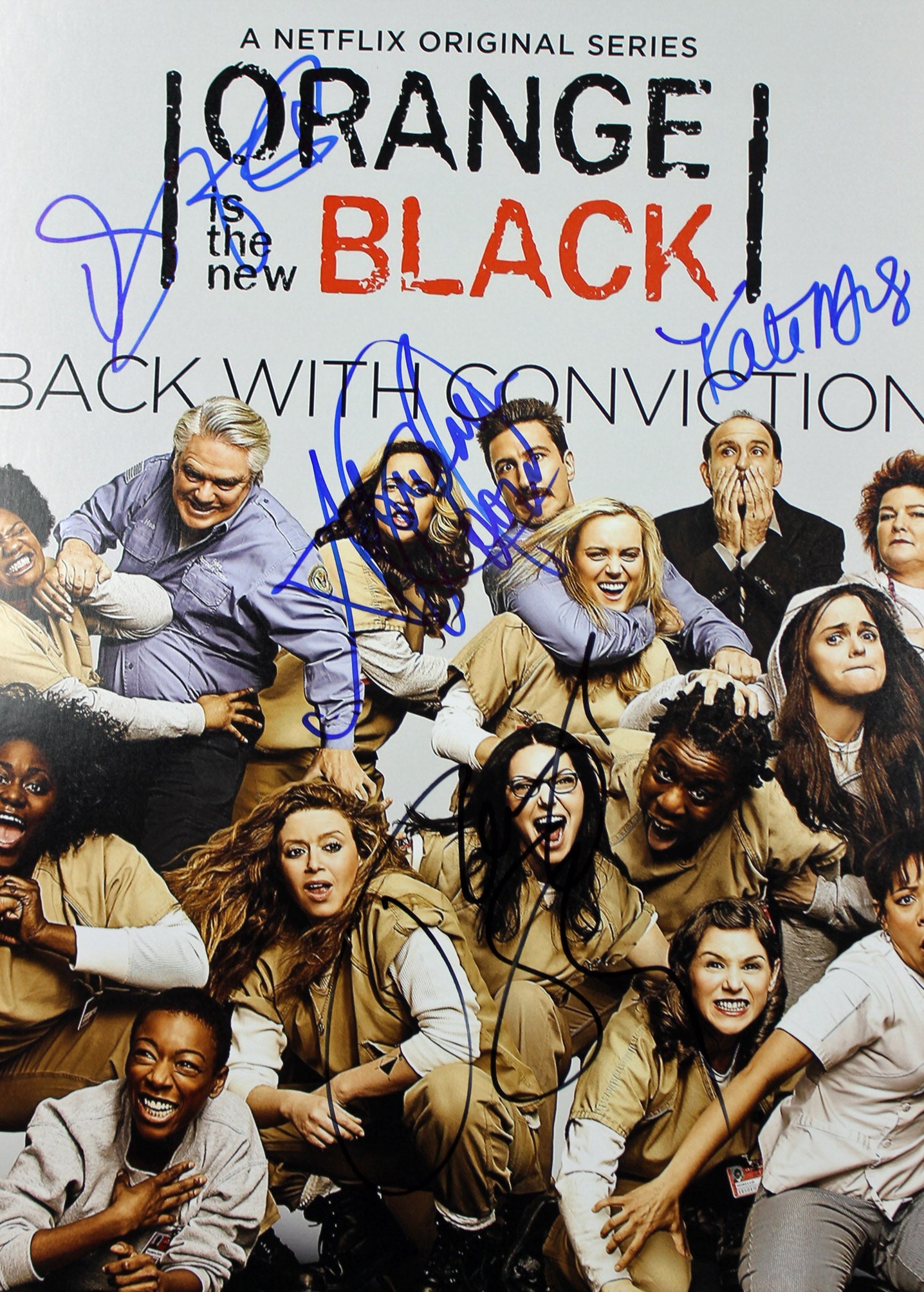 Orange Is The New Black (Taylor Schilling, +3) Signed 12x18 PSA/DNA #AB10808