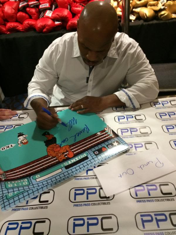 Mike Tyson 'Punch Out' Signed Authentic 16X20 Photo Autographed PSA/DNA ITP