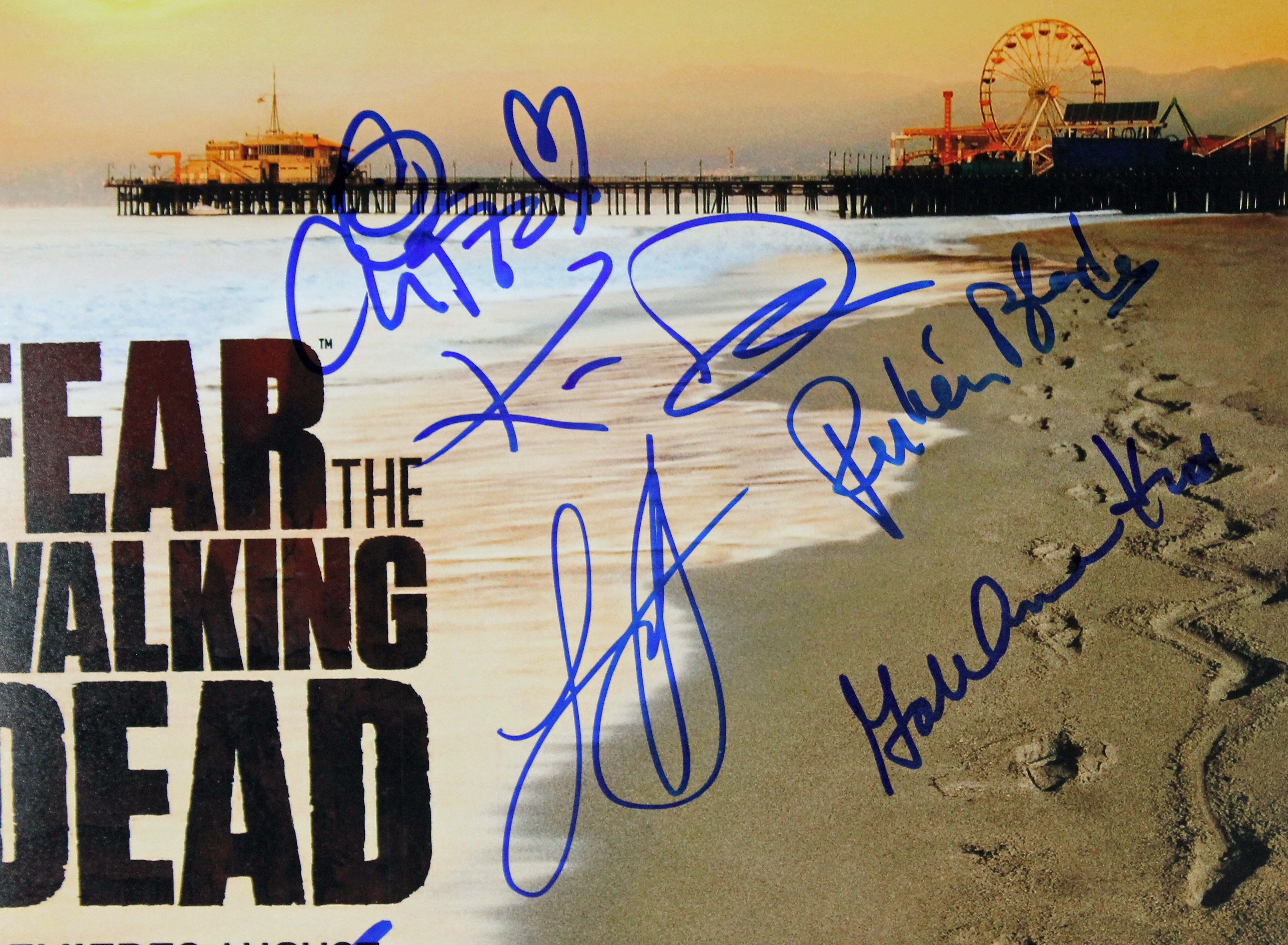 Fear The Walking Dead (9) Nicotero Signed 12x18 Movie Poster PSA/DNA #AB08277