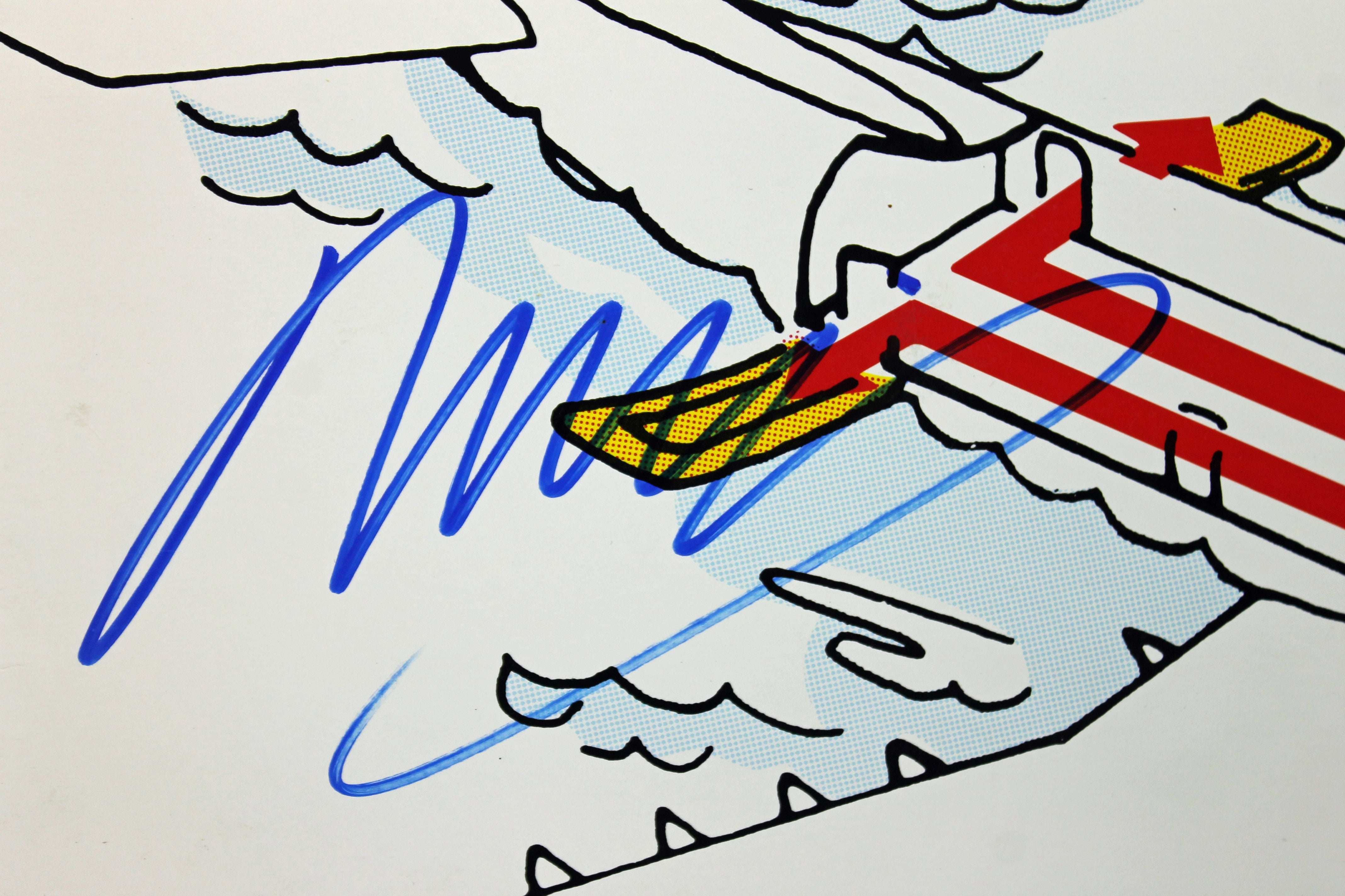 Neil Young Authentic Signed Landing On Water Album Cover PSA/DNA #AA84129