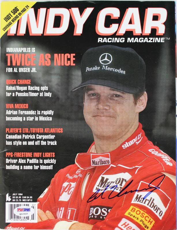 Al Unser Jr Authentic Signed 1994 Indy Car Racing Magazine PSA/DNA #Q12337