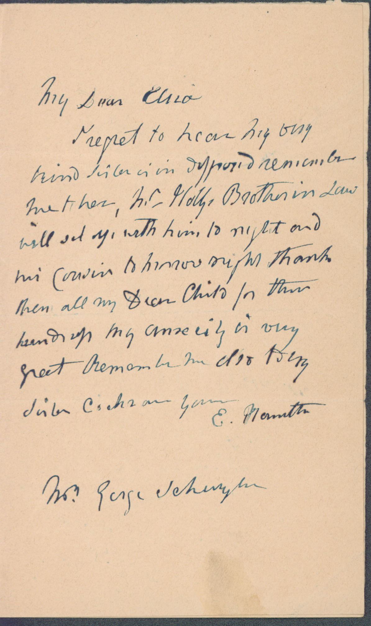 Elizabeth Hamilton Authentic Signed 4x6.5 Handwritten Letter JSA #BB37559