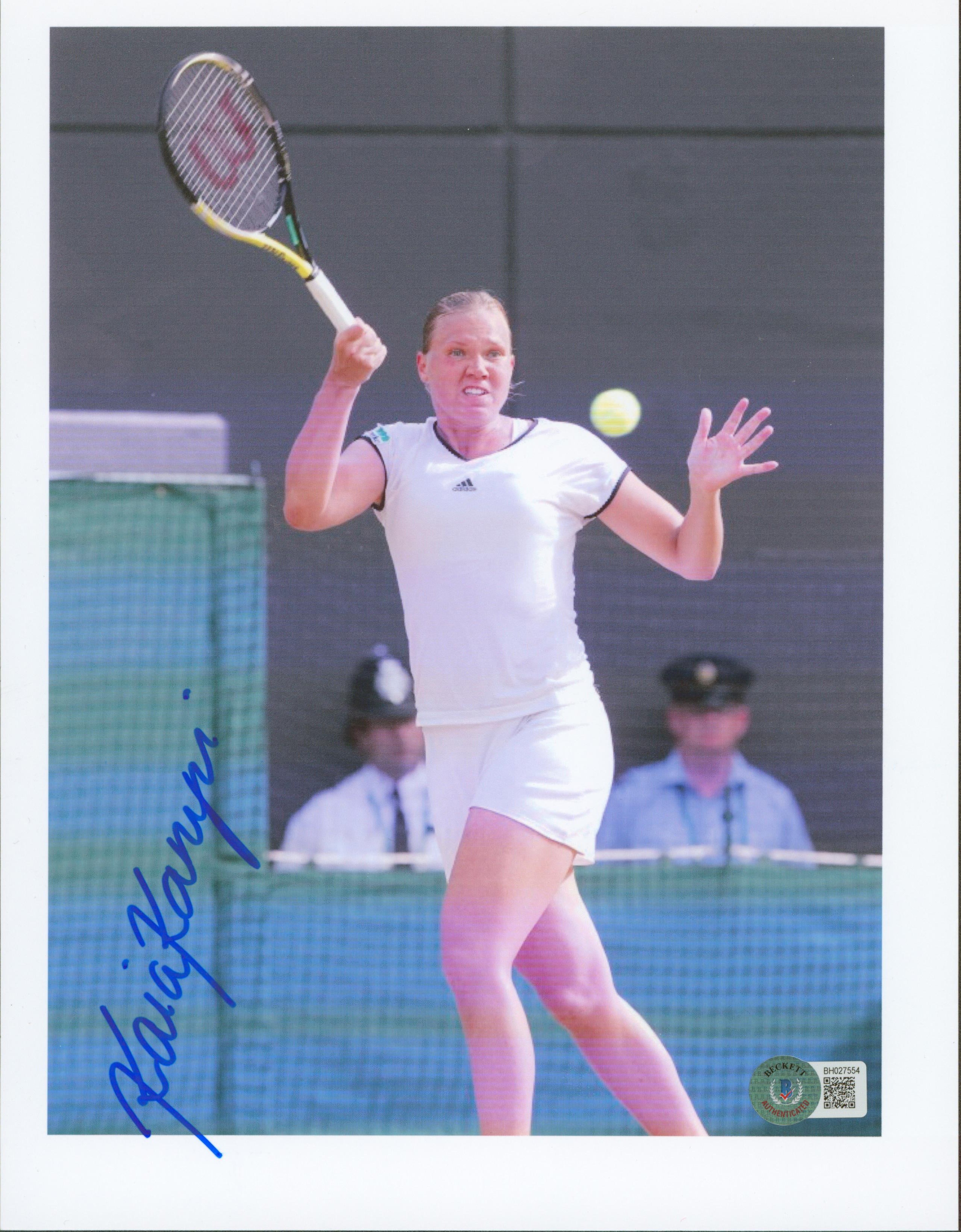 Kaia Kanepi Authentic Signed 8.5x11 Photo Autographed BAS #BH027554