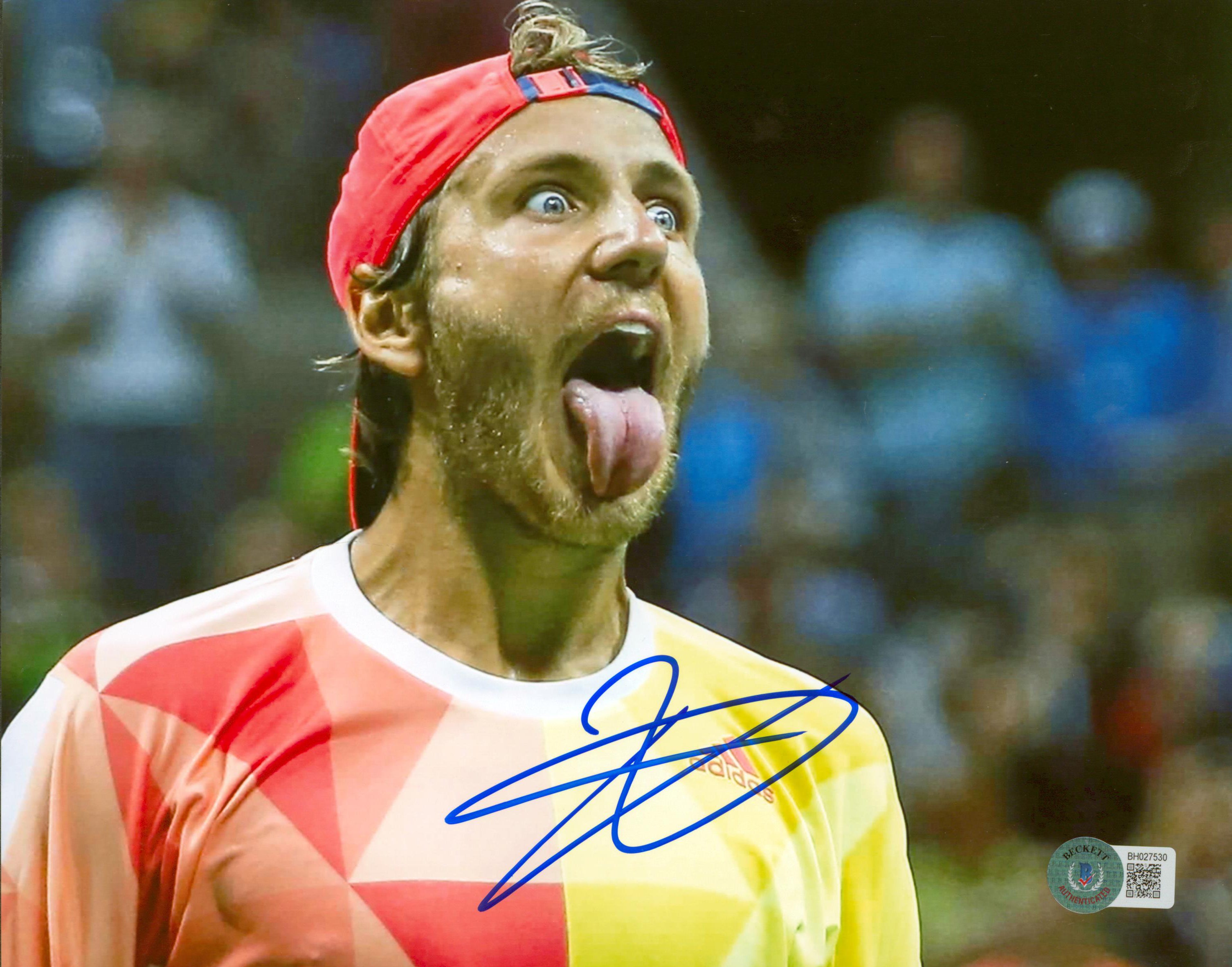 Lucas Pouille Authentic Signed 8x10 Photo Autographed BAS #BH027530