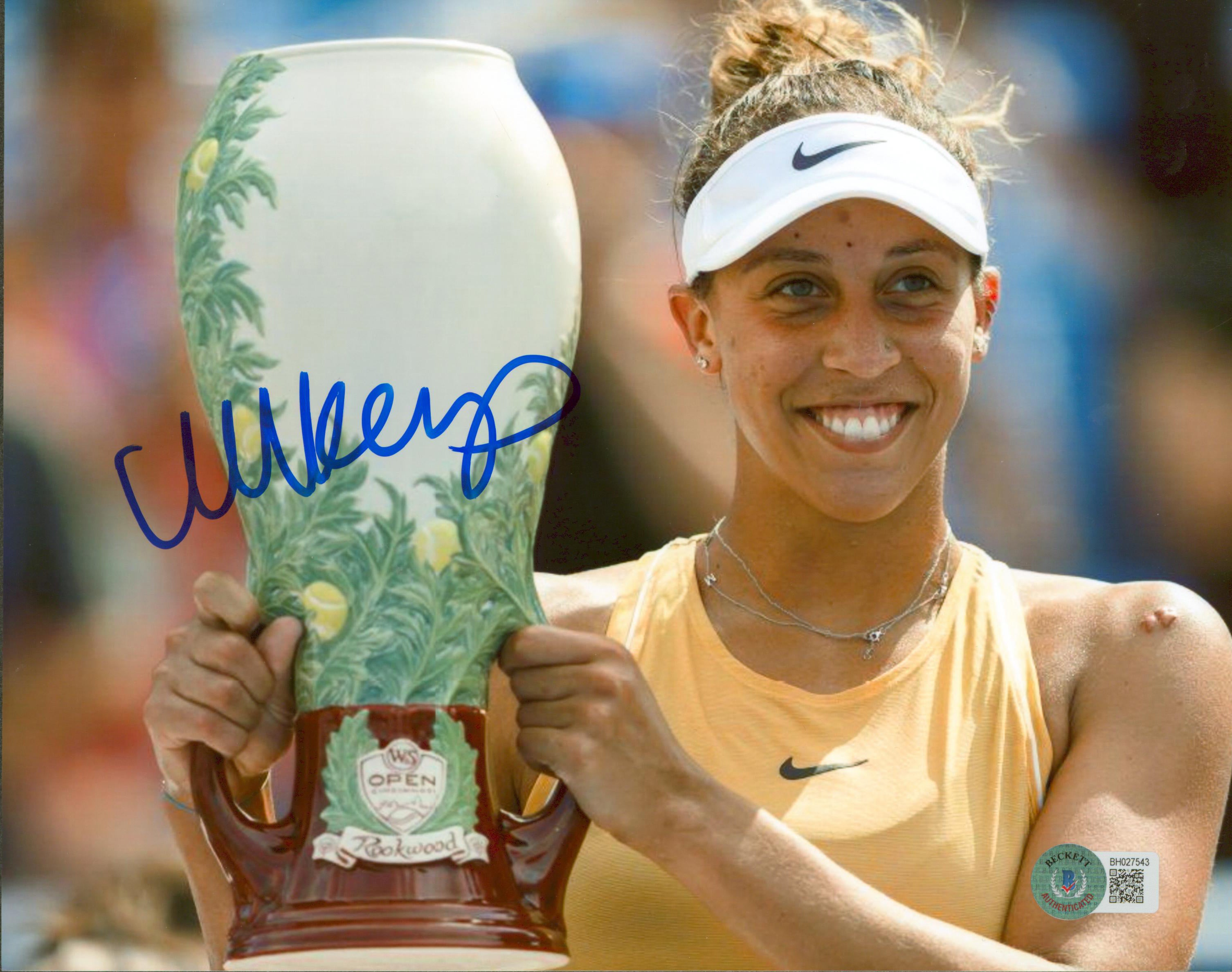 Madison Keys Authentic Signed 8x10 Photo Autographed BAS #BH027543