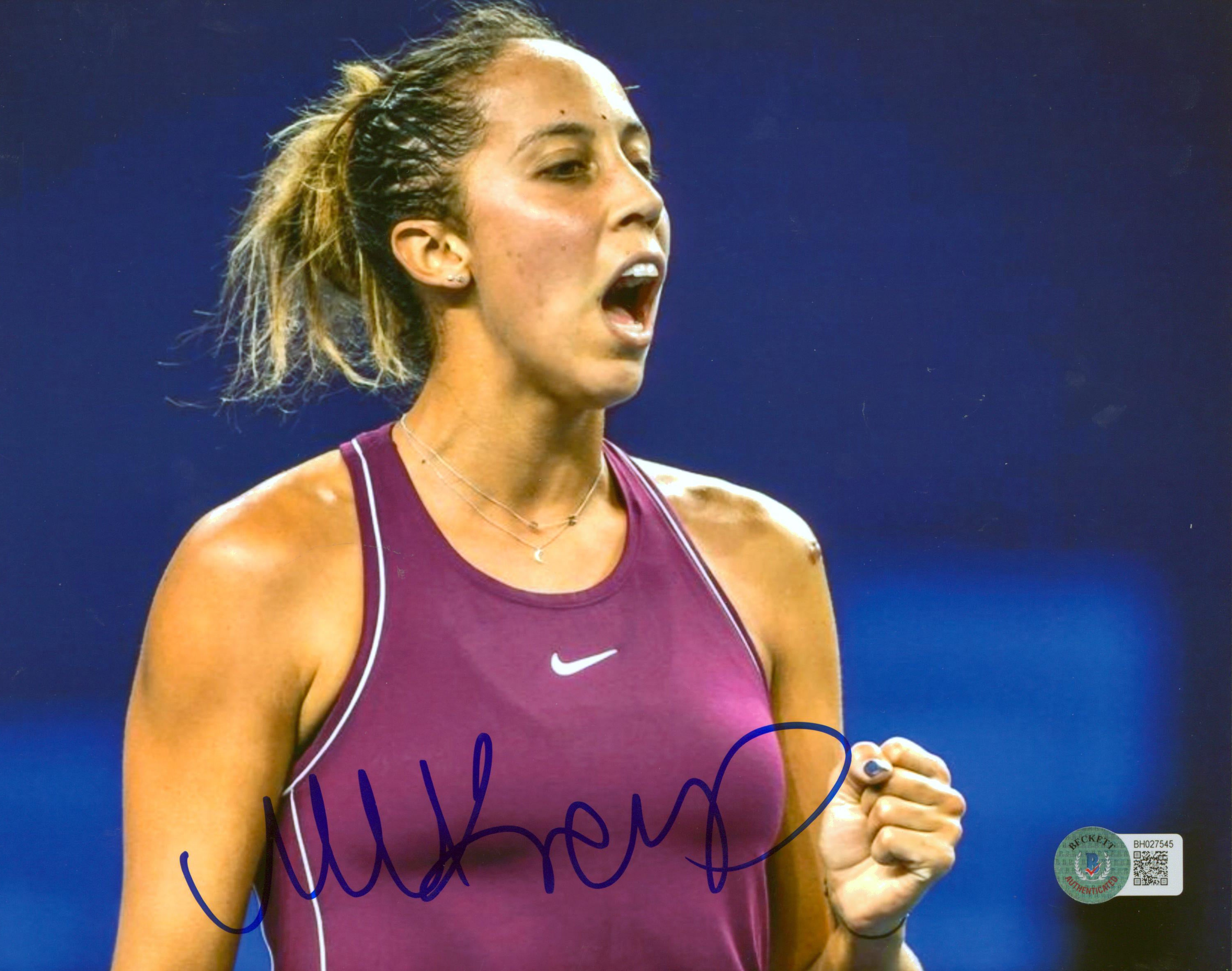 Madison Keys Authentic Signed 8x10 Photo Autographed BAS #BH027545