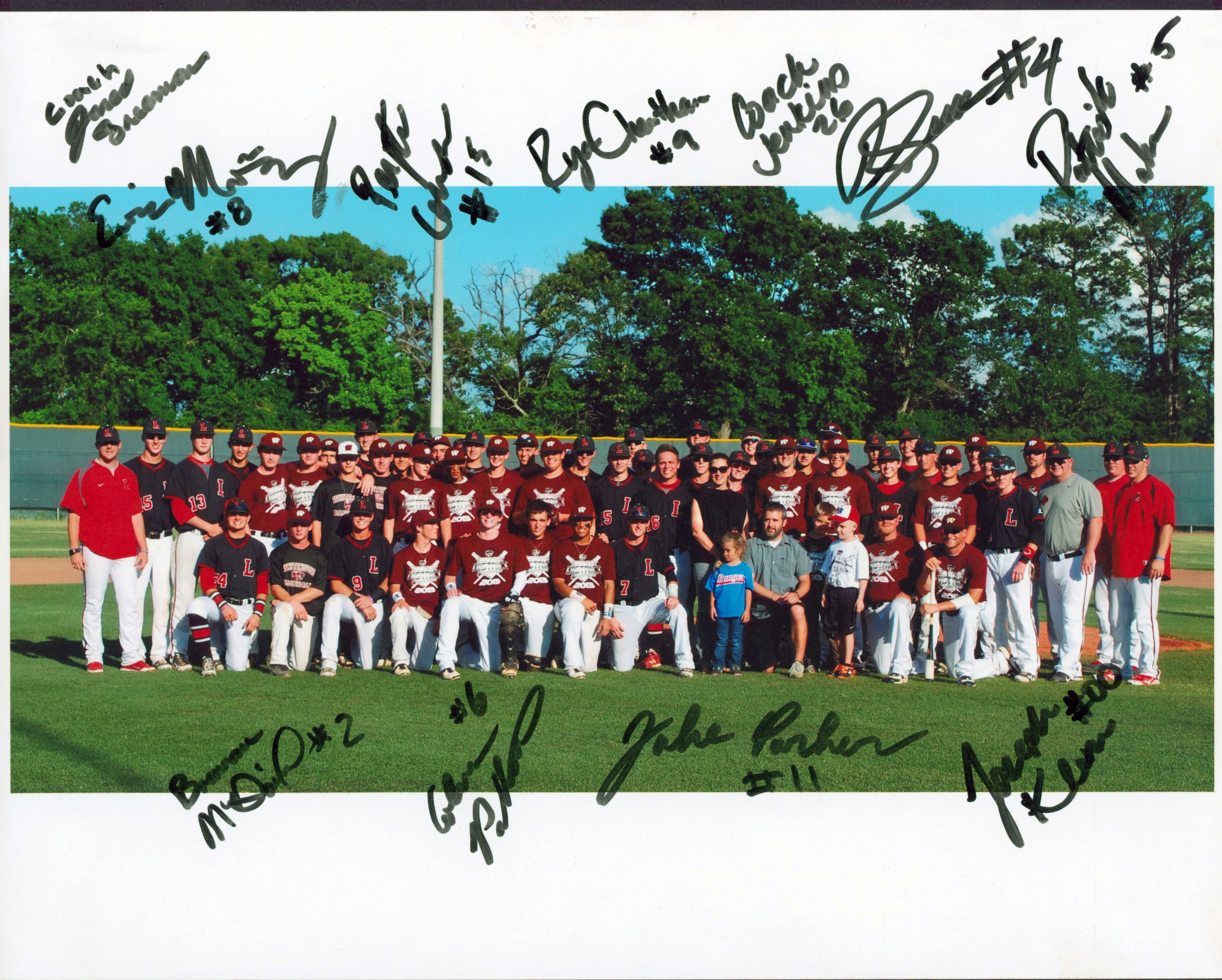 Chiefs Patrick Mahomes Signed 11x14 2013 High School Baseball Team Photo PSA/DNA