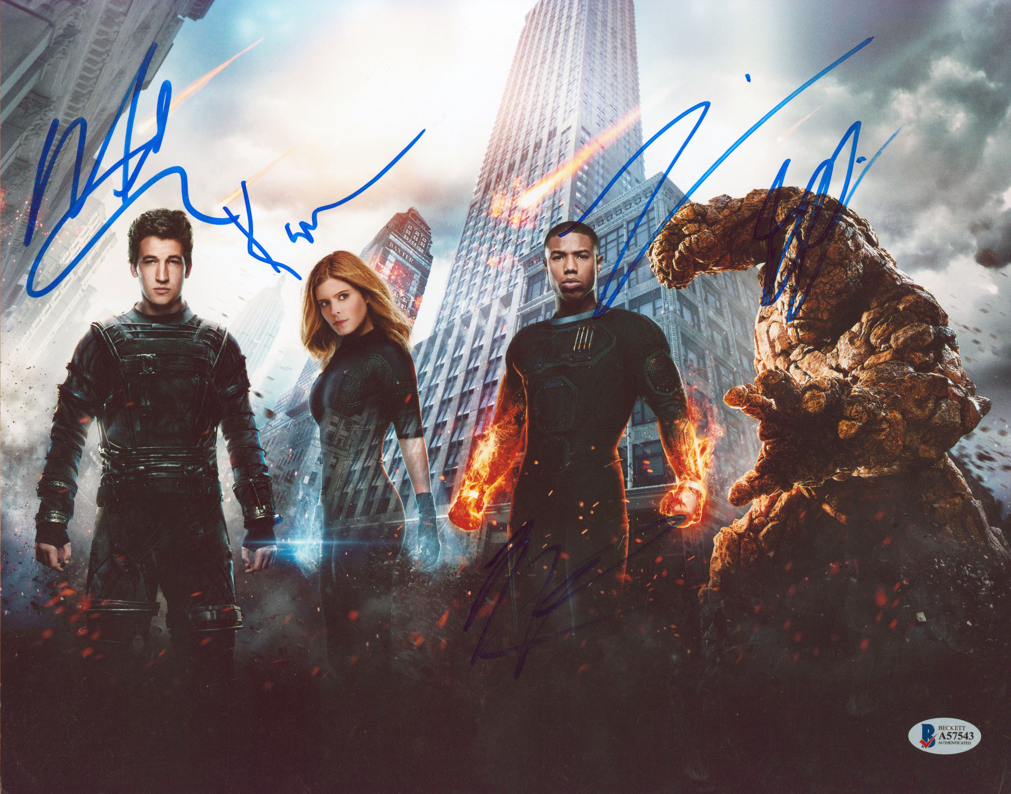 Fantastic Four Teller, Mara, Jordan & Bell Signed 11x14 Photo BAS #A57543