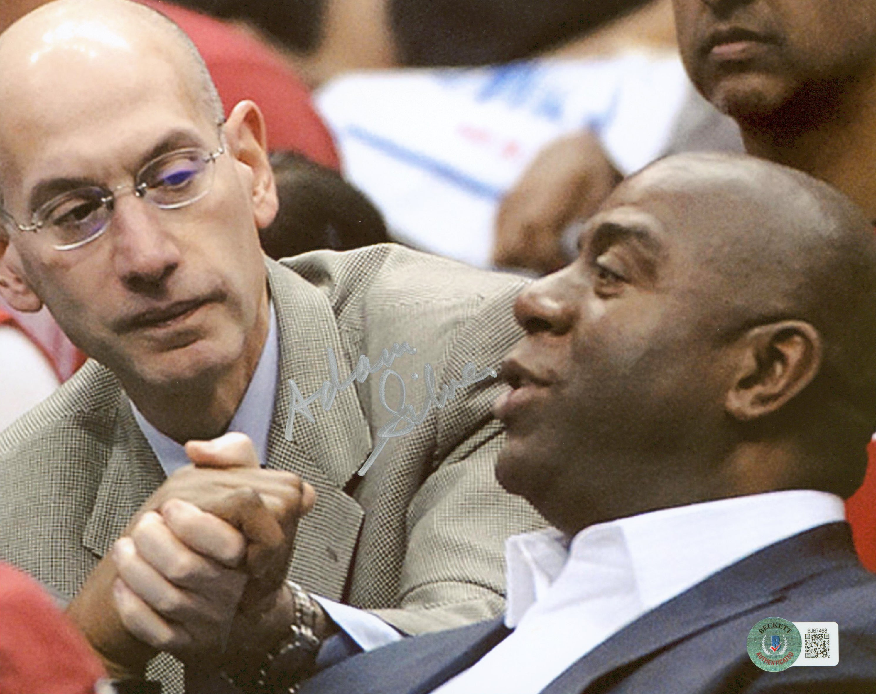 Adam Silver Authentic Signed 8x10 Photo Autographed BAS #BJ67468