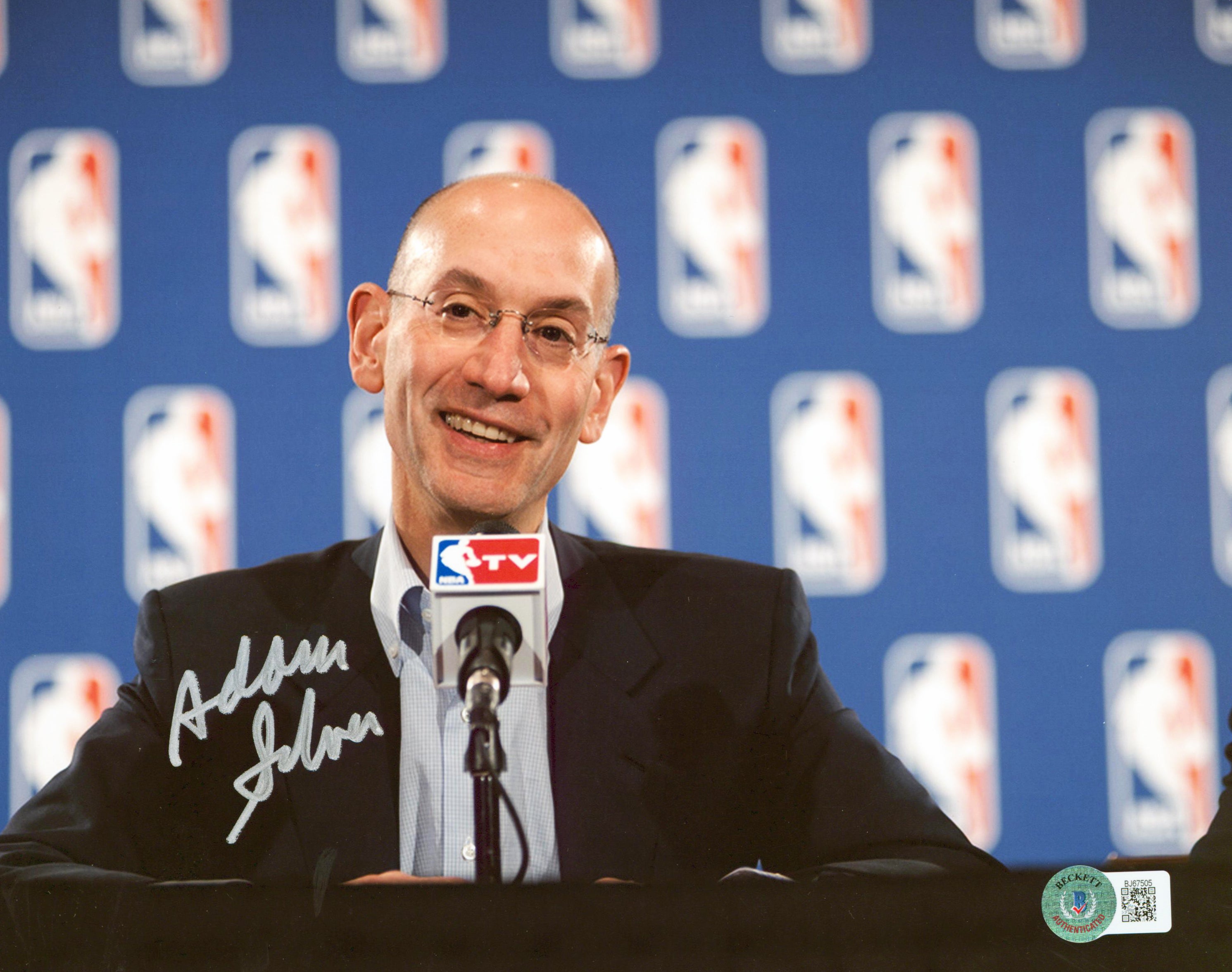 Adam Silver Authentic Signed 8x10 Photo Autographed BAS #BJ67505