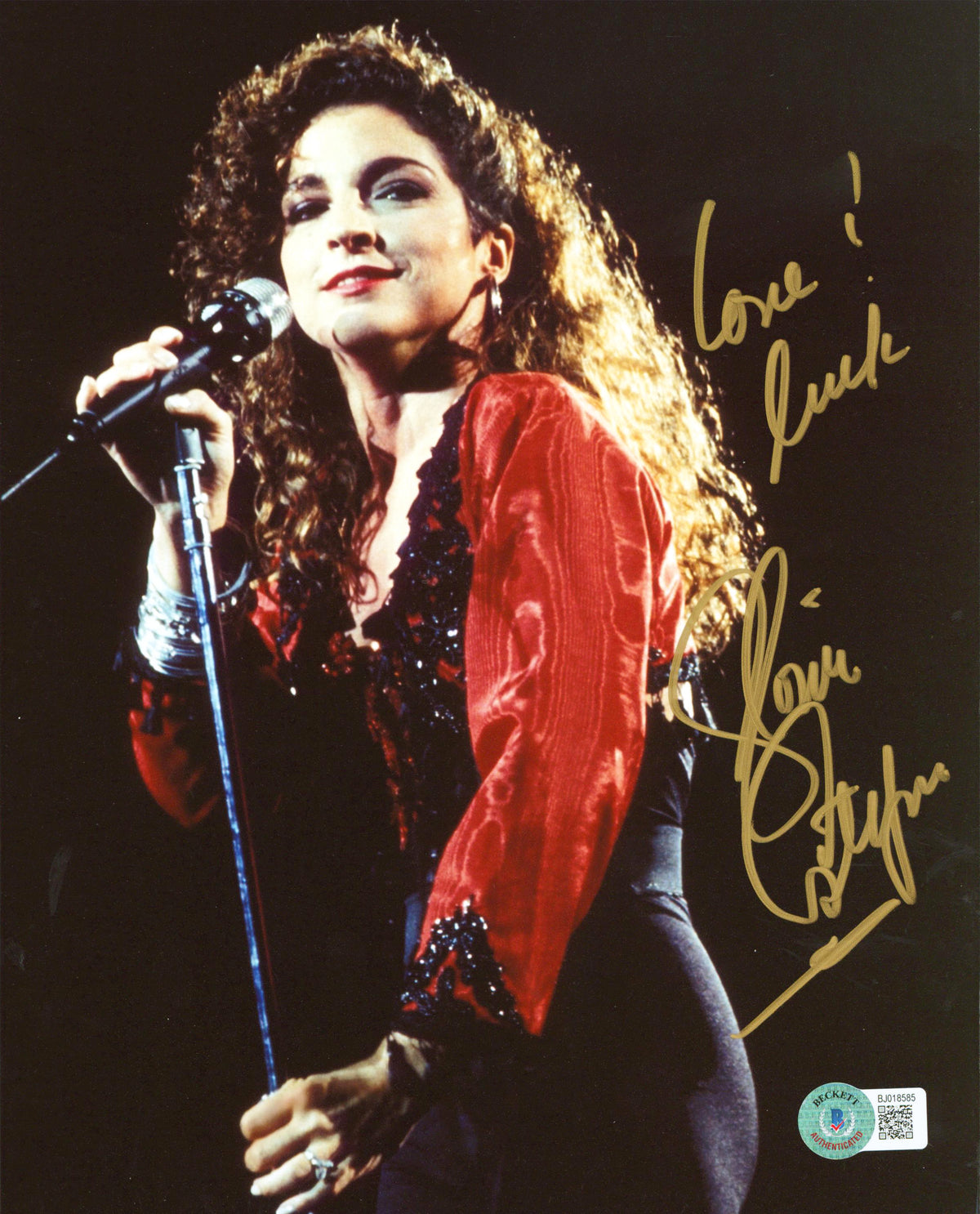 Gloria Estefan Miami Sound Machine "Love & Luck" Signed 8x10 Photo BAS #BJ018585