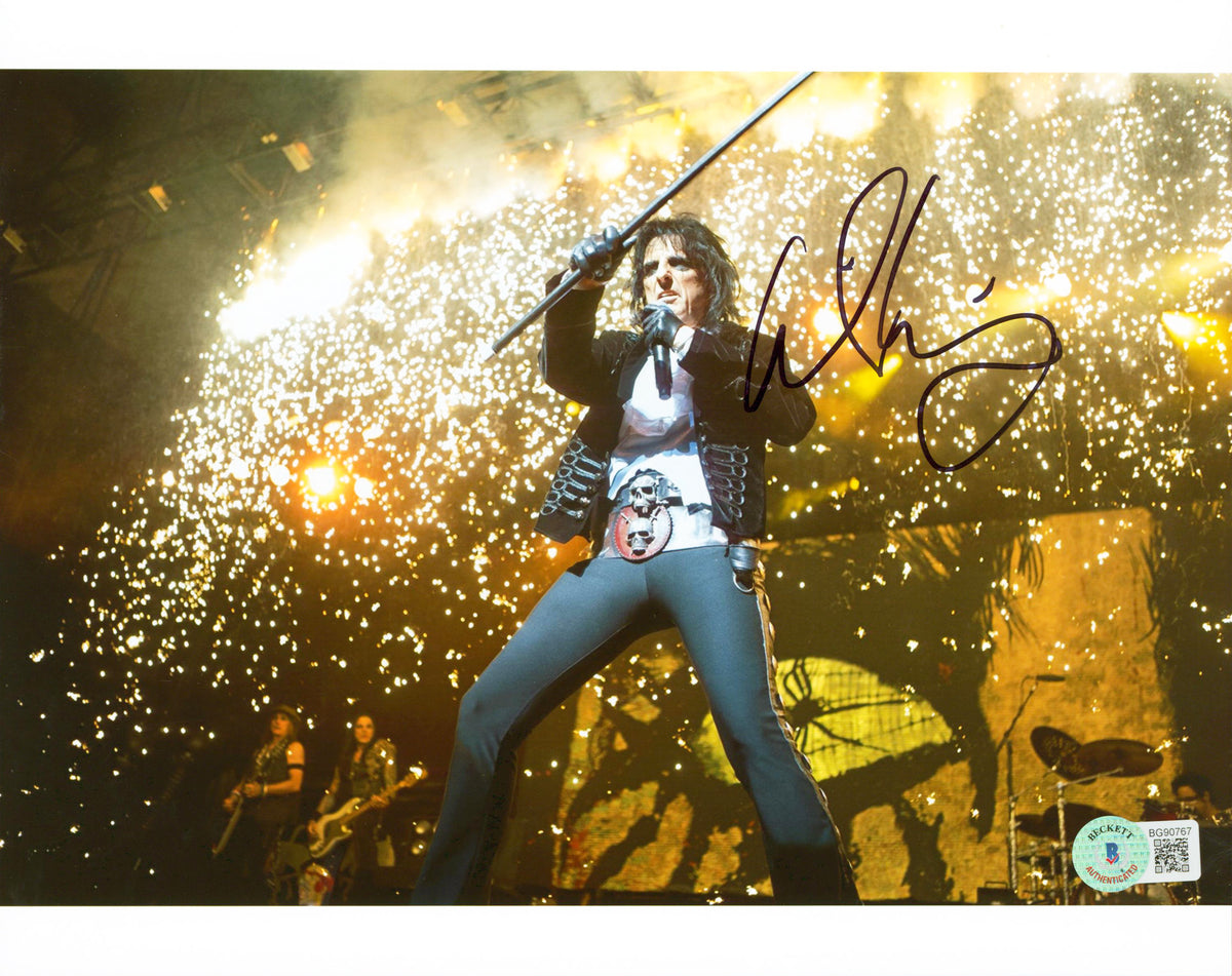 Alice Cooper Authentic Signed 8x10 Photo Autographed BAS #BG90767