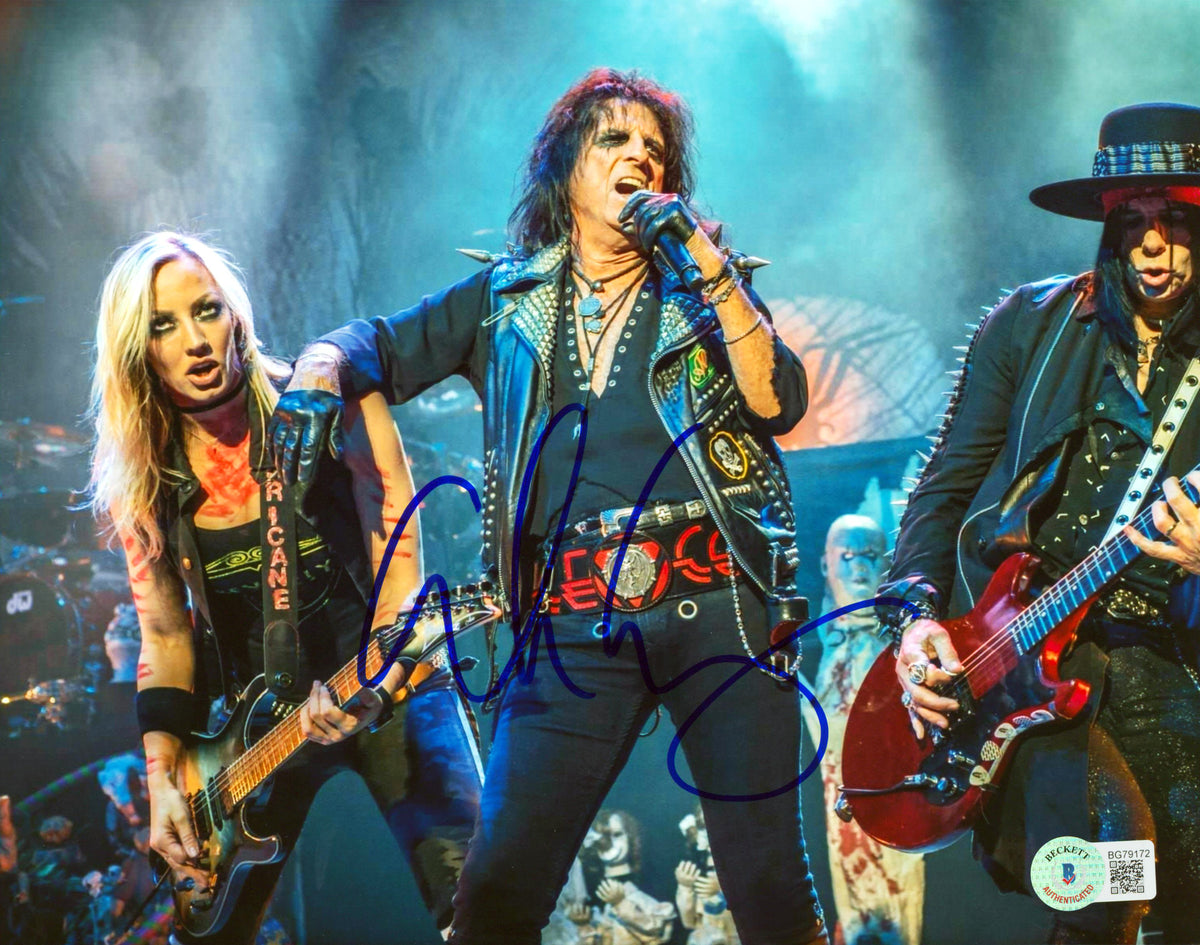 Alice Cooper Authentic Signed 8x10 Photo Autographed BAS #BG79172