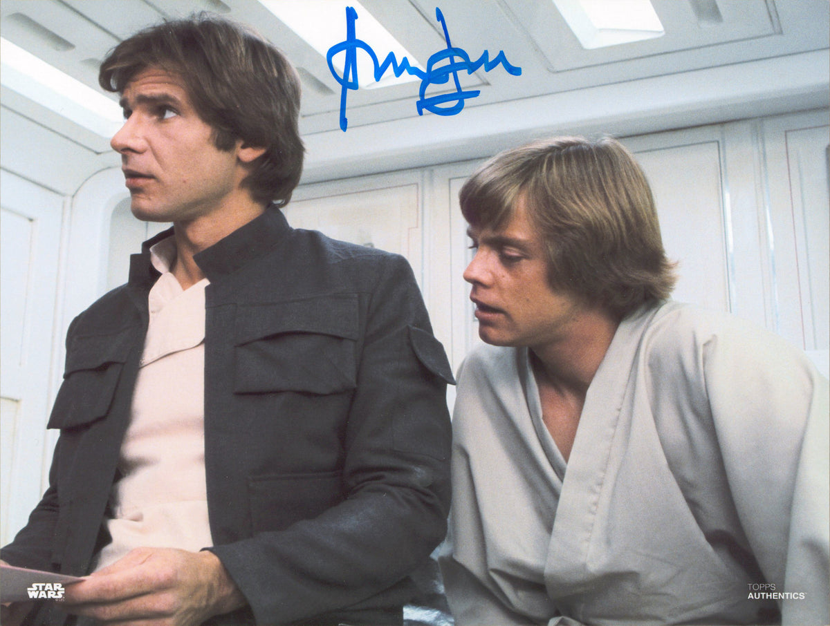 Harrison Ford Star Wars Authentic Signed 8x10 Topps Photo BAS Witnessed #M89233