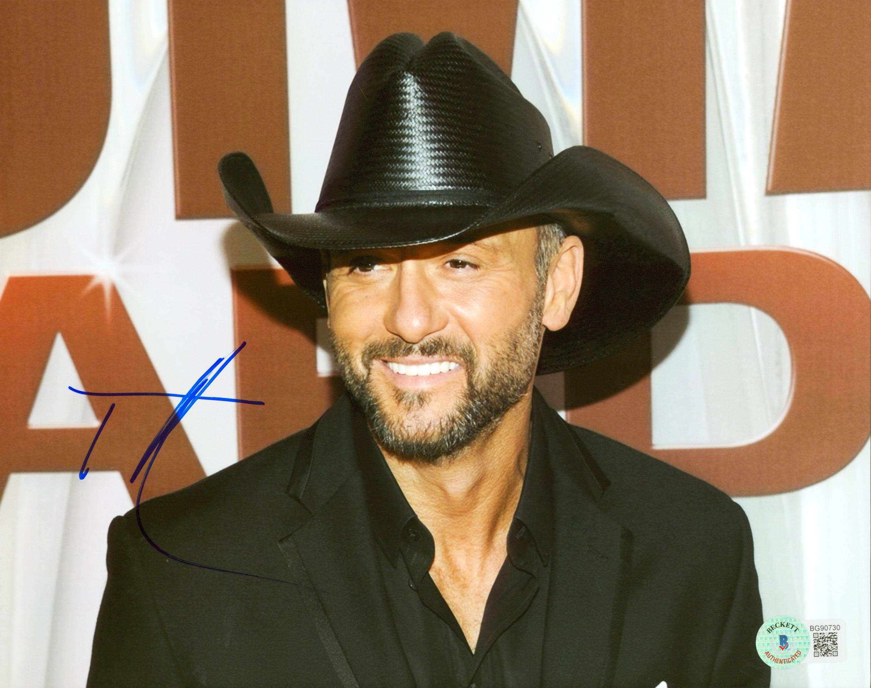 Tim McGraw Country Musician Authentic Signed 8x10 Photo Autographed BAS #BG90730