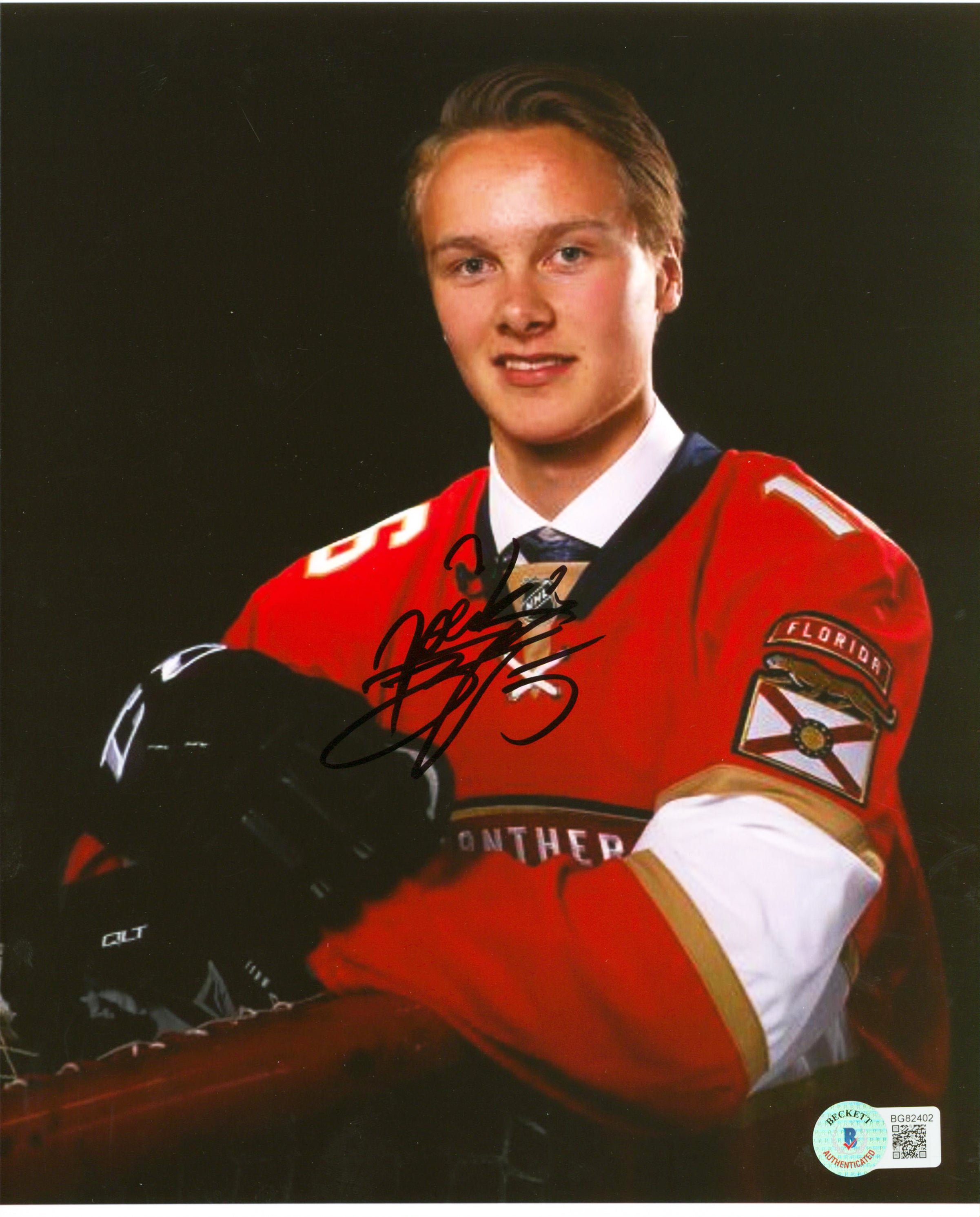 Panthers Henrik Borgstrom Authentic Signed 8x10 Photo Autographed BAS #BG82402