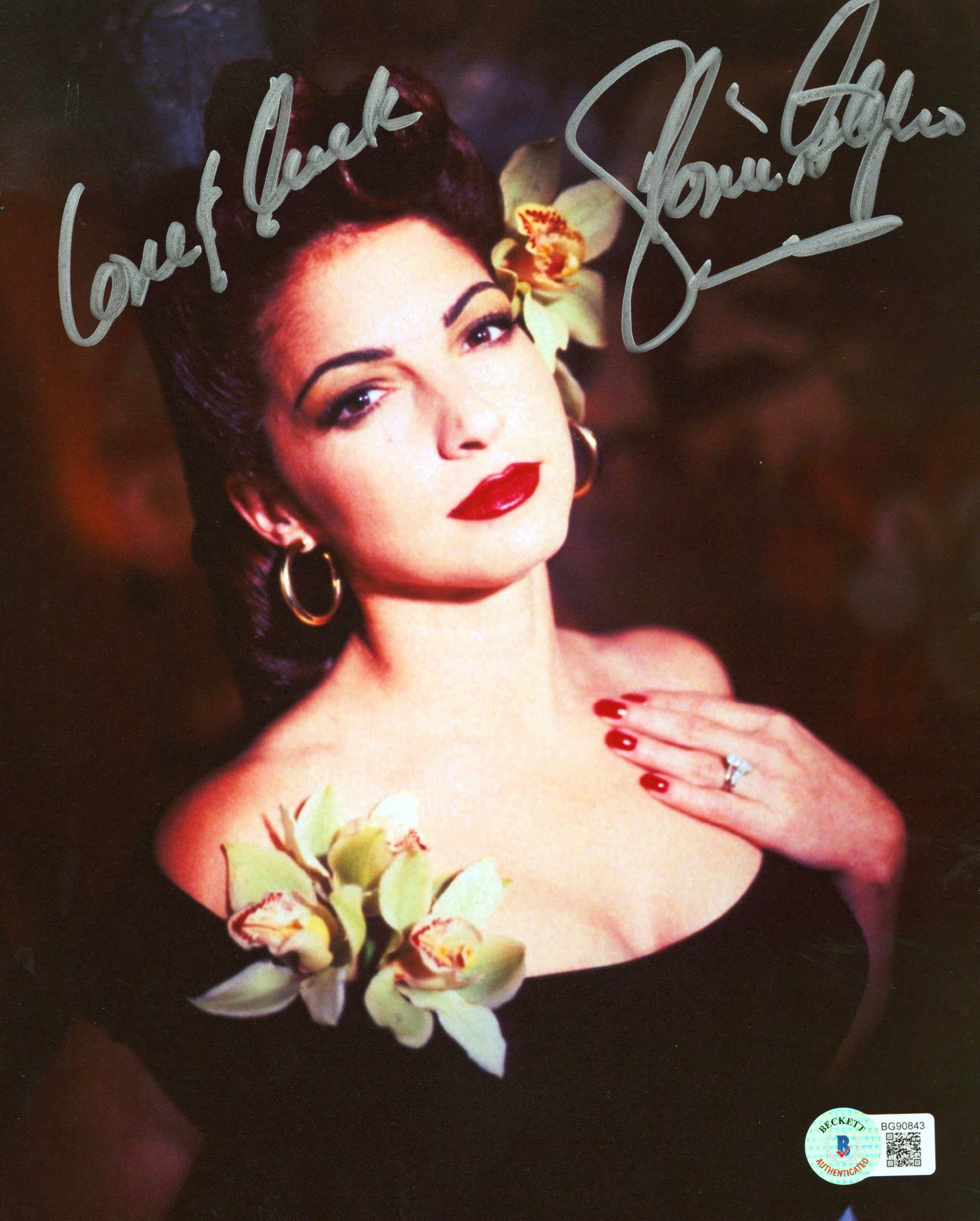 Gloria Estefan Miami Sound Machine "Love & Luck" Signed 8x10 Photo BAS #BG90843