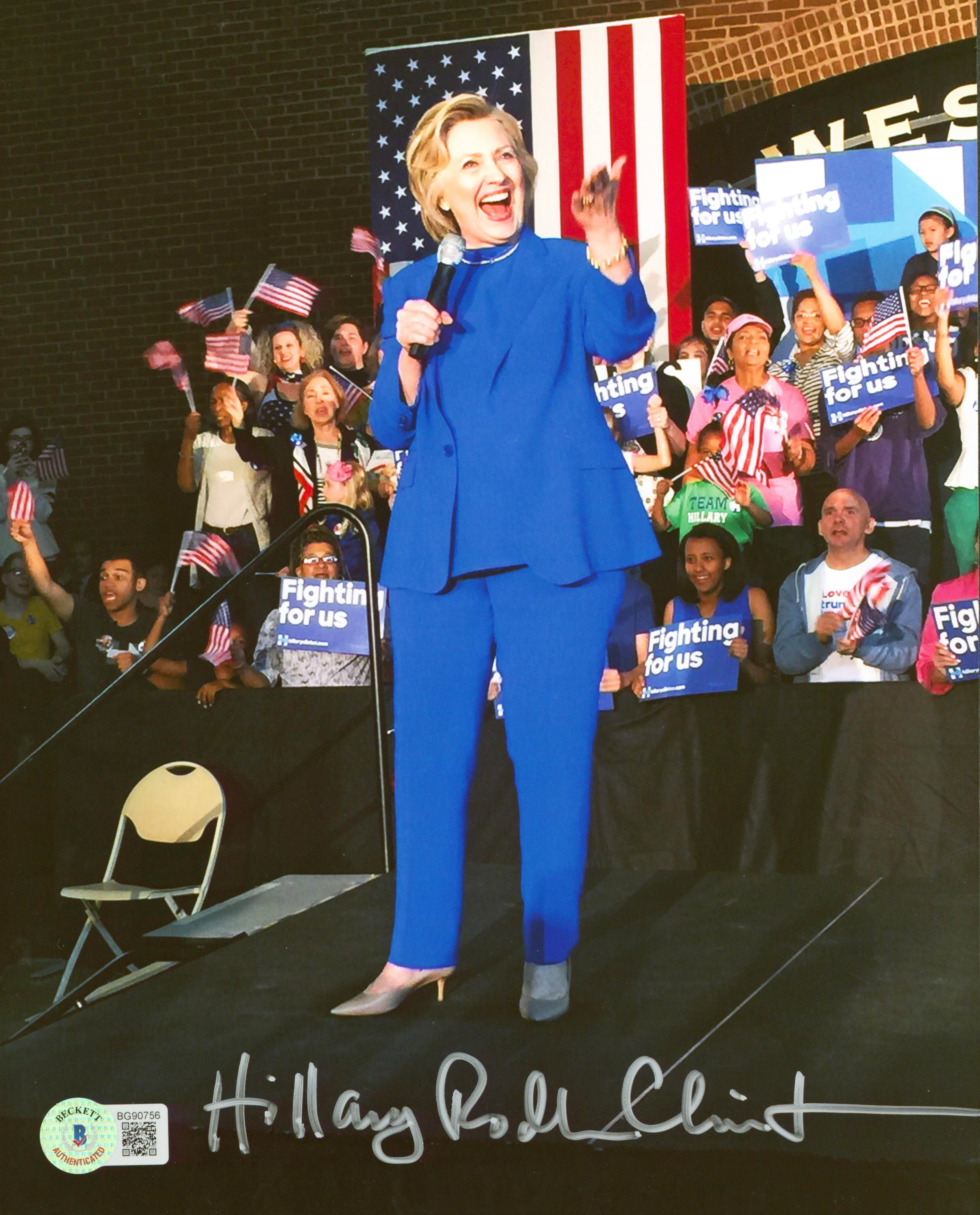 Hillary Rodham Clinton Authentic Signed 8x10 Photo Autographed BAS #BG90756