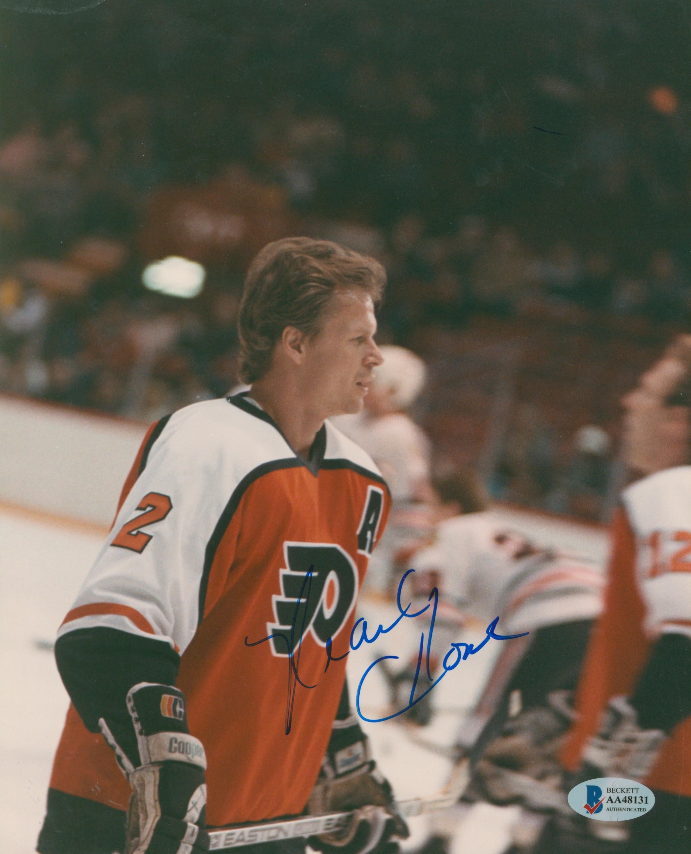 Flyers Mark Howe Authentic Signed 8x10 Photo Autographed BAS #AA48131