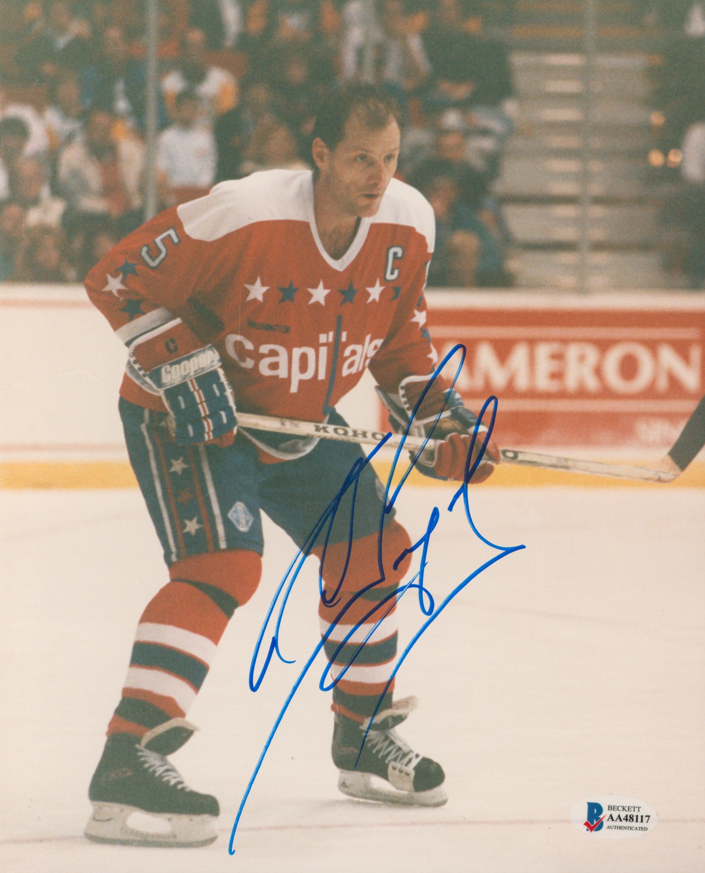 Capitals Rod Langway Authentic Signed 8x10 Photo Autographed BAS #AA48117