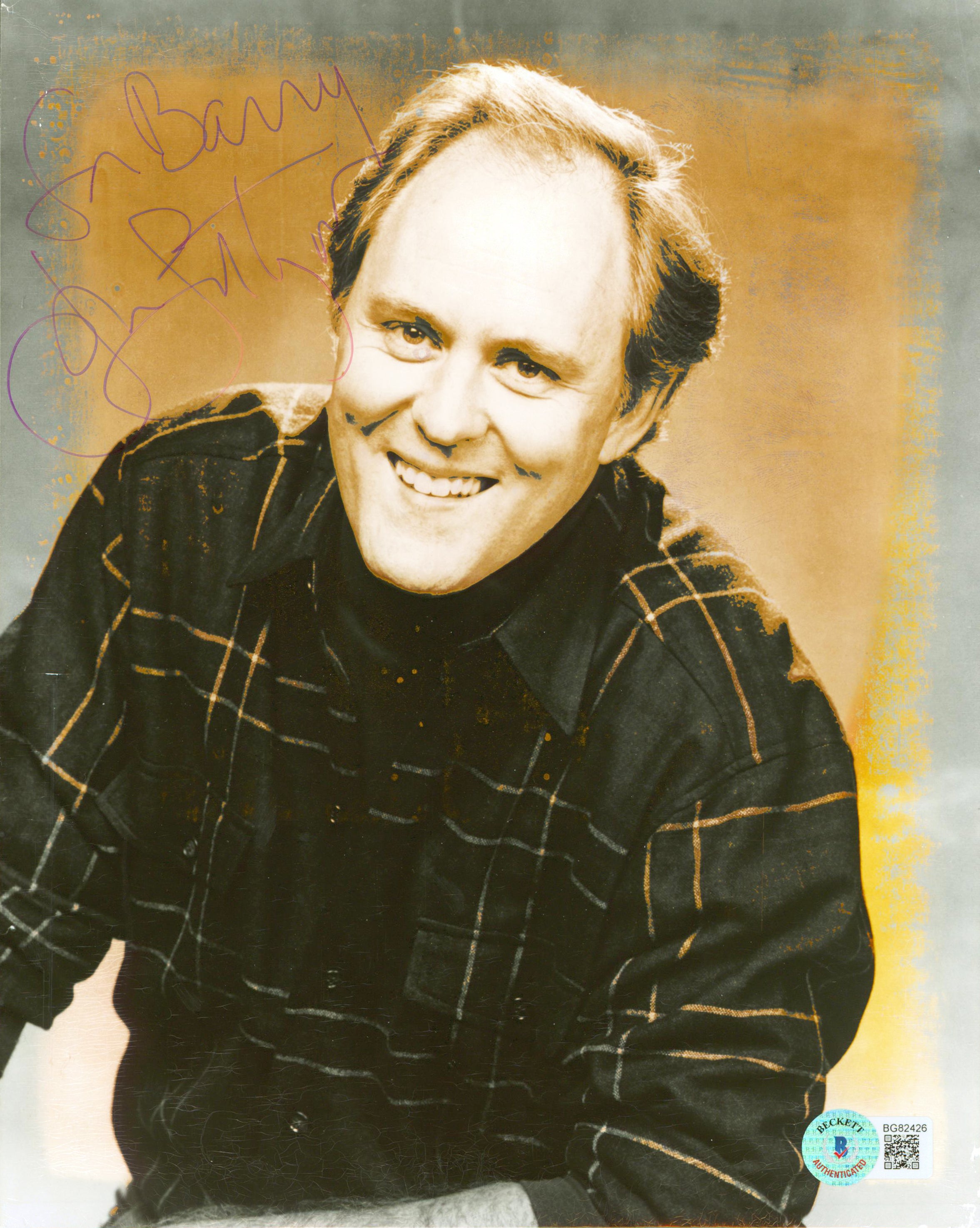 John Lithgow 3rd Rock From The Sun "For Barry" Signed 8x10 Photo BAS #BG82426