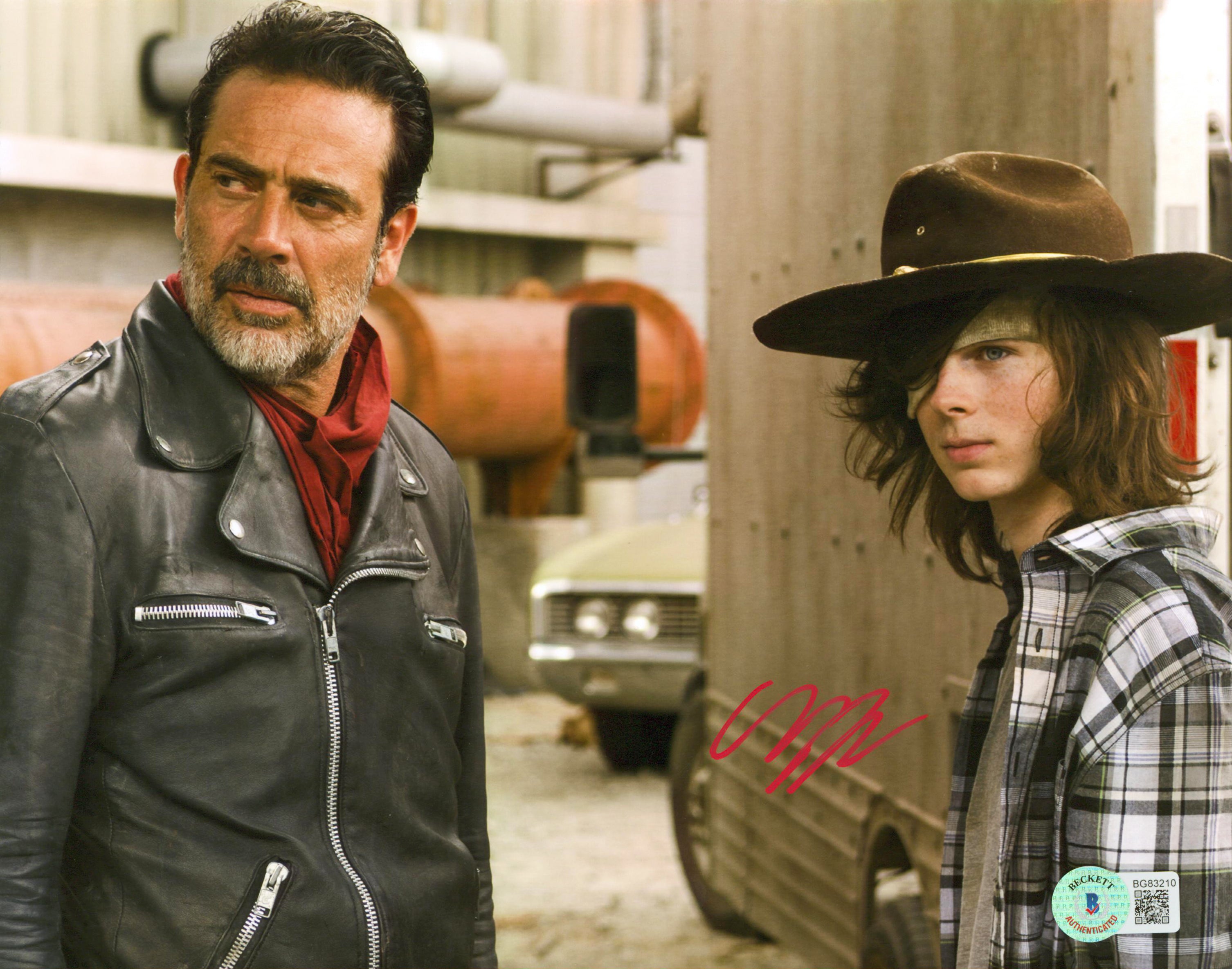 Chandler Riggs The Walking Dead Authentic Signed 8x10 Photo BAS #BG83210